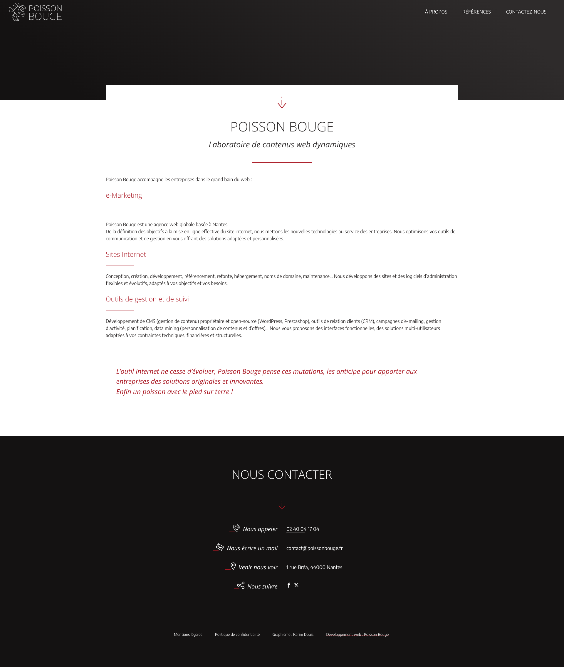 Aperçu du site