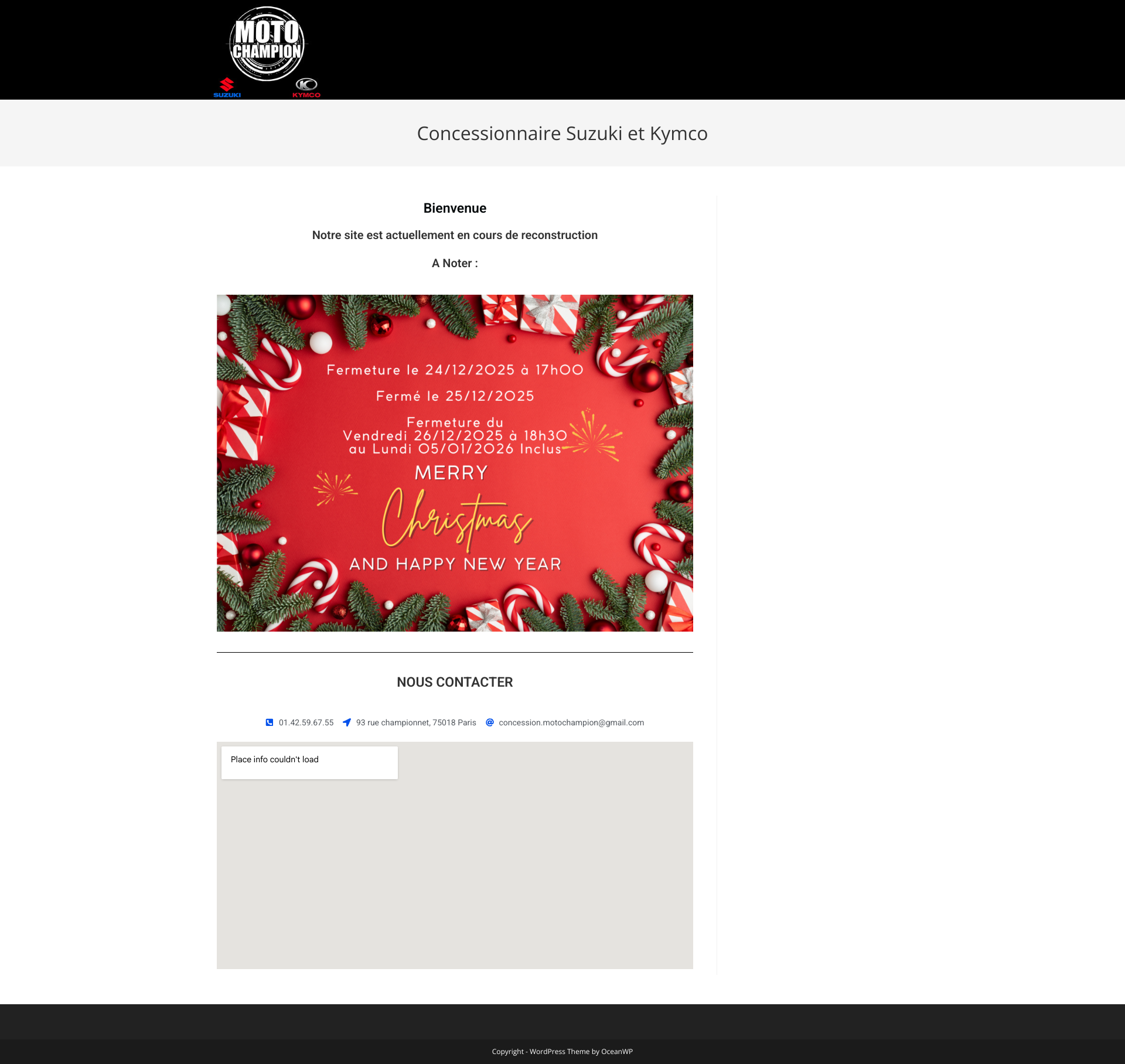 Aperçu du site