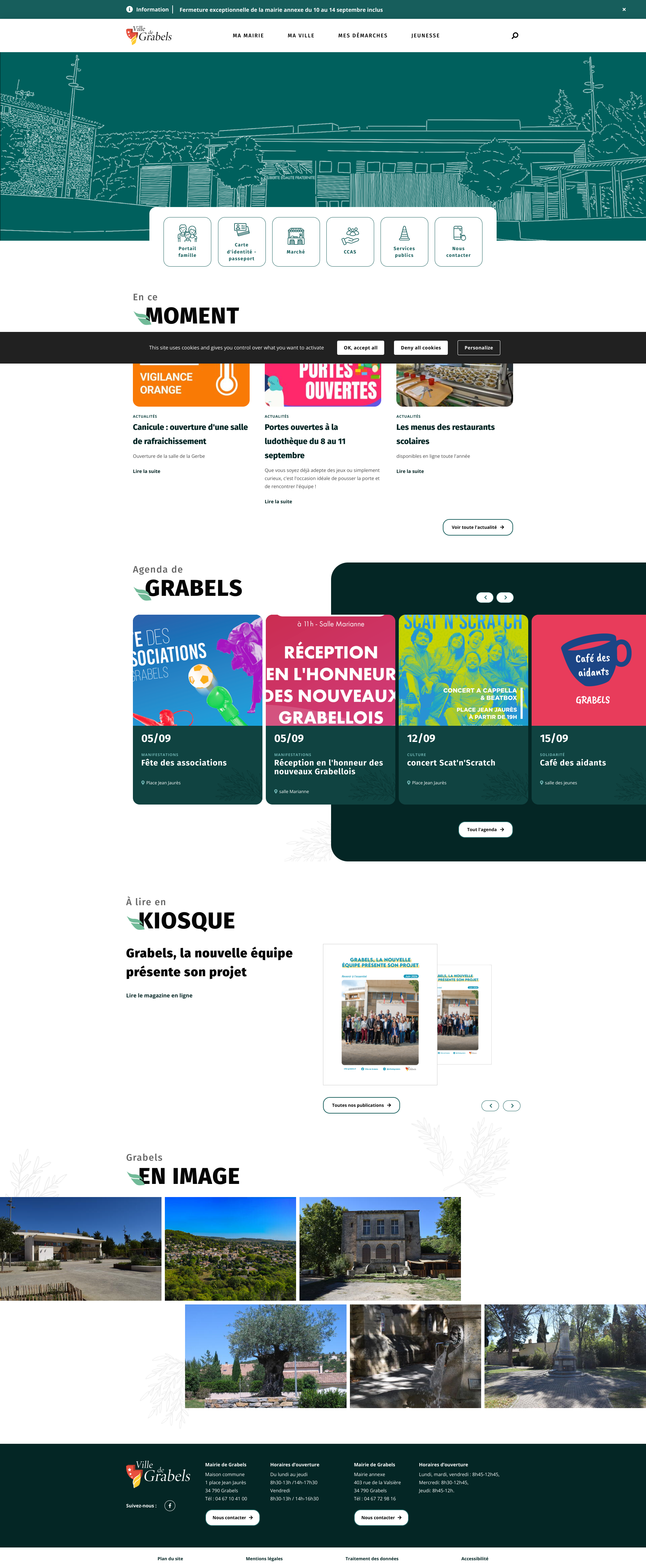 Aperçu du site
