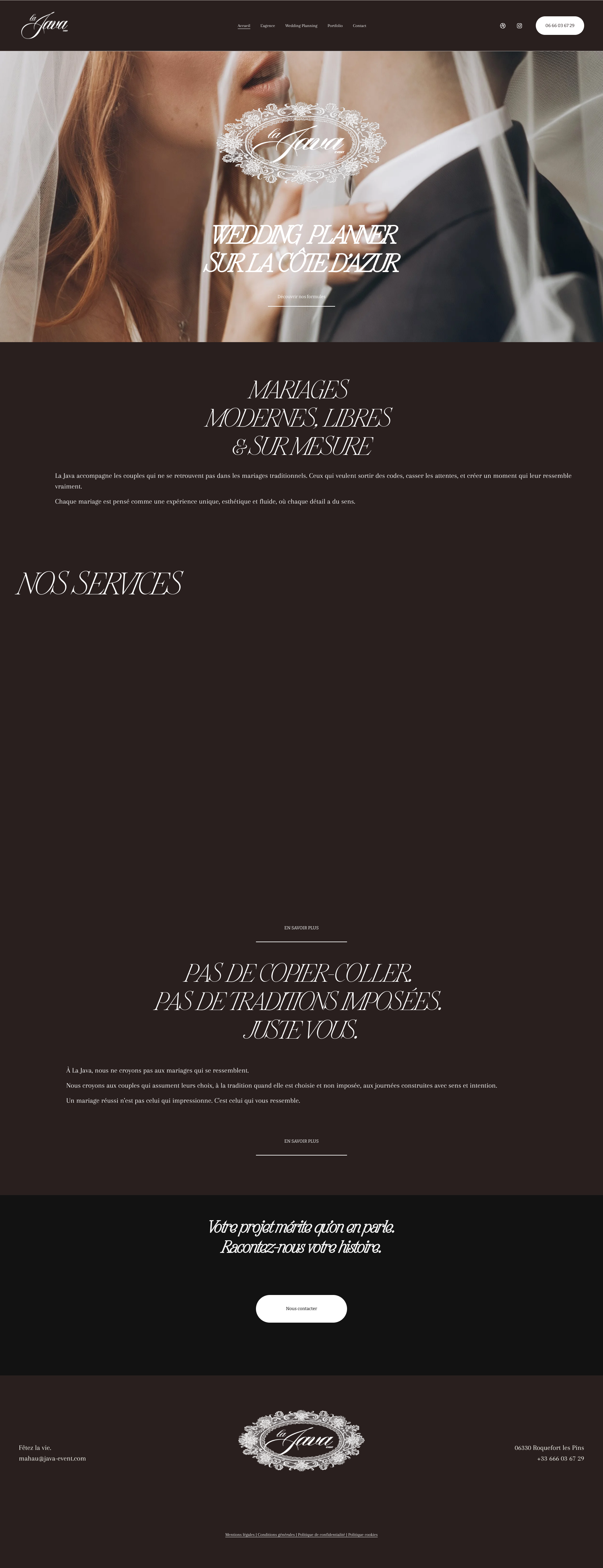 Aperçu du site