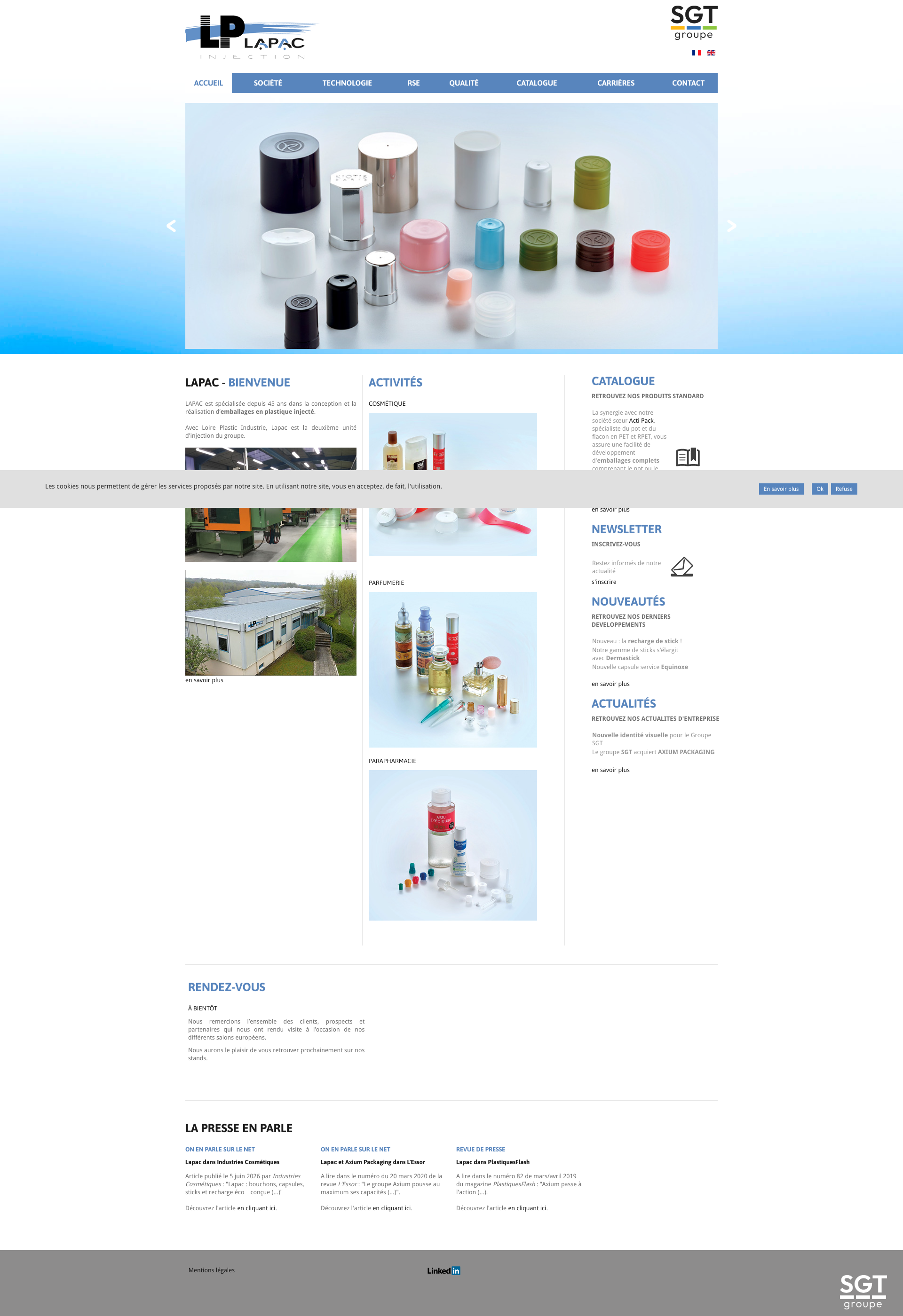 Aperçu du site