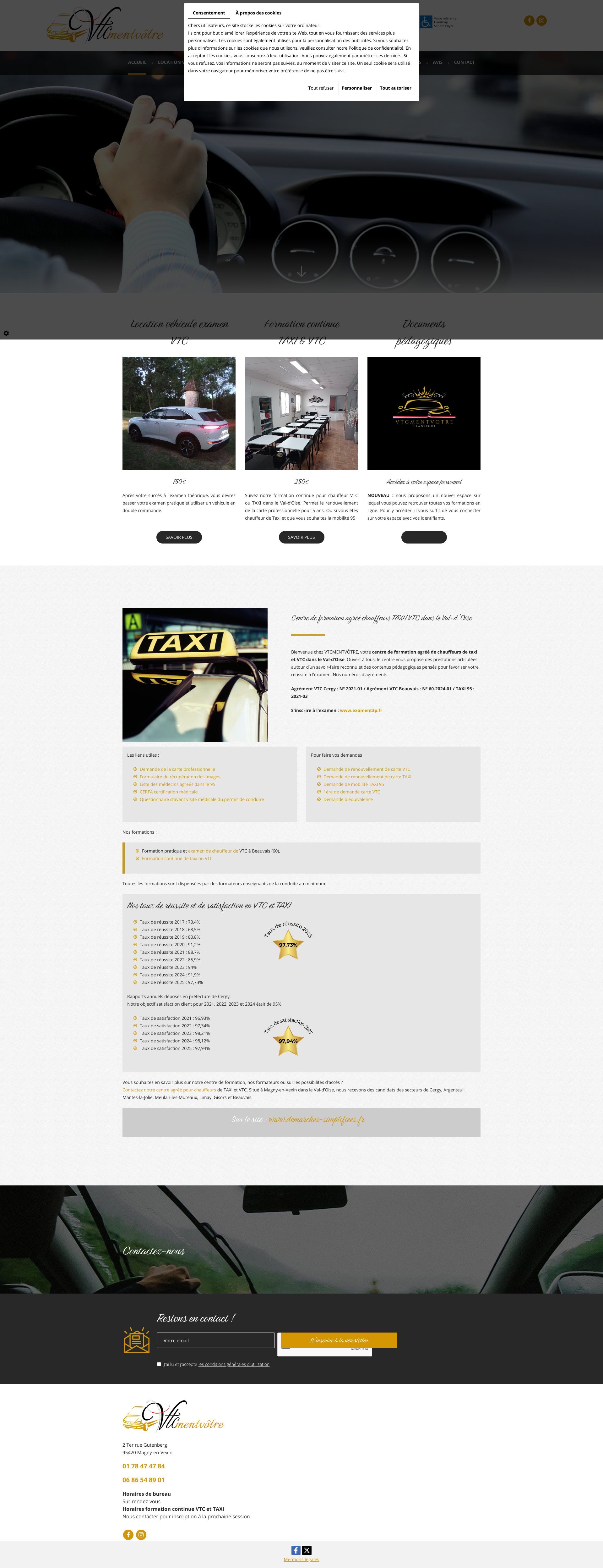 Aperçu du site
