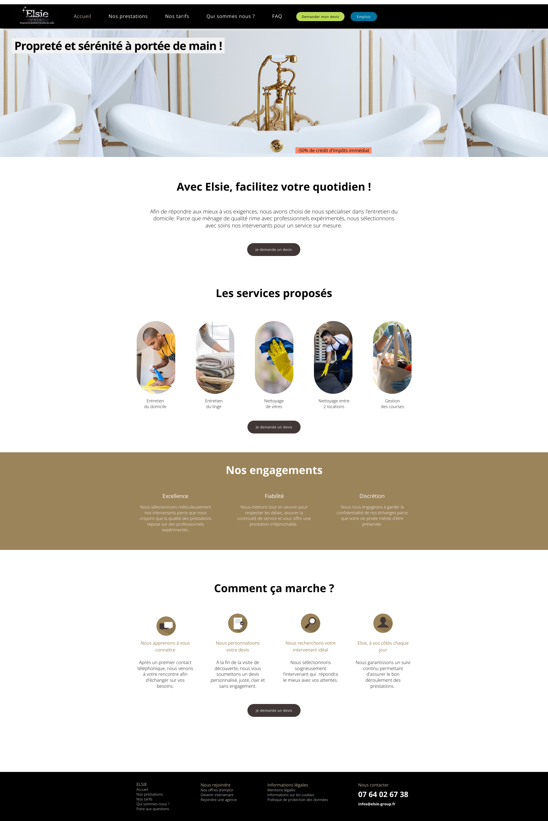 Aperçu du site