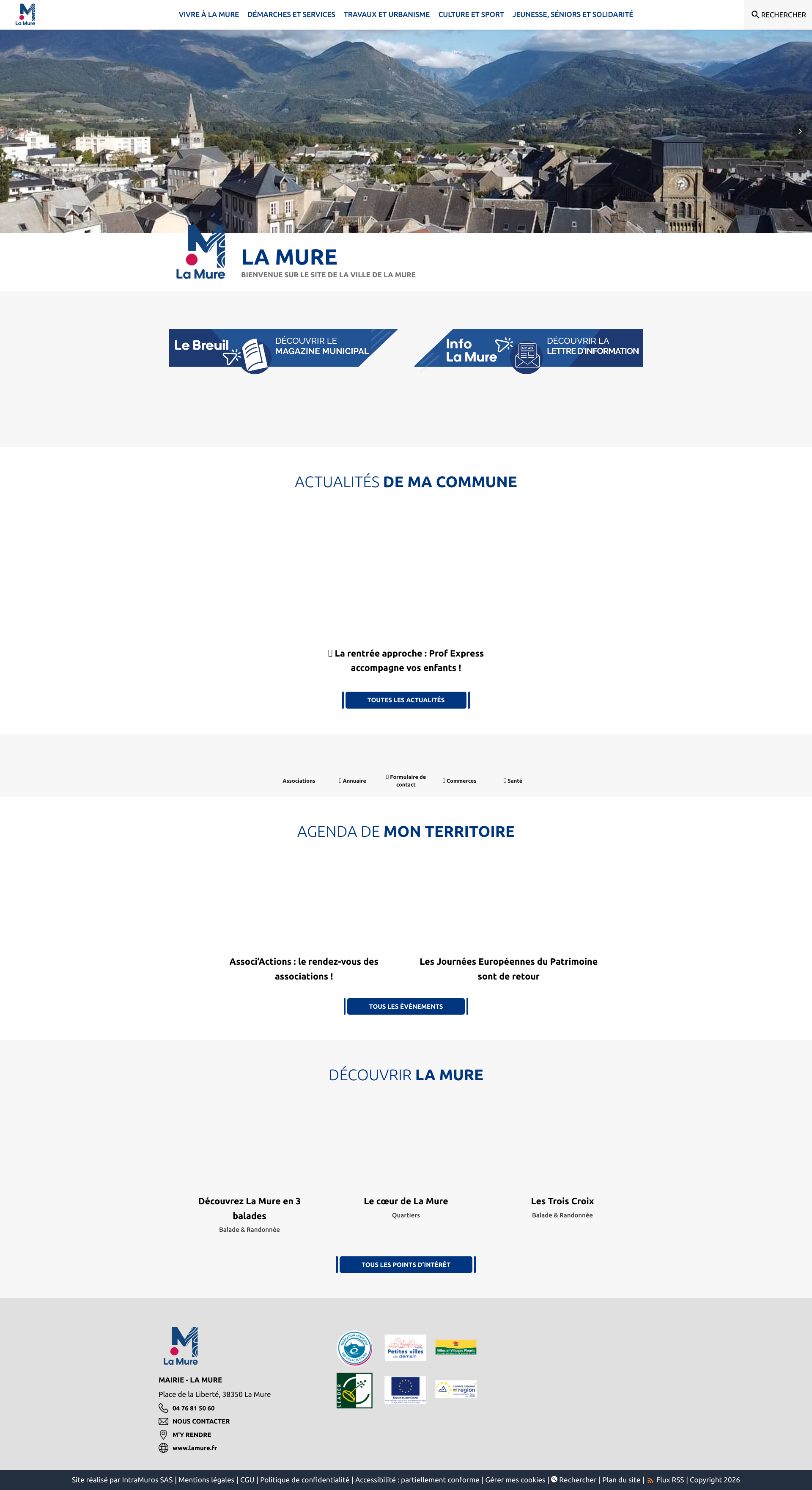 Aperçu du site