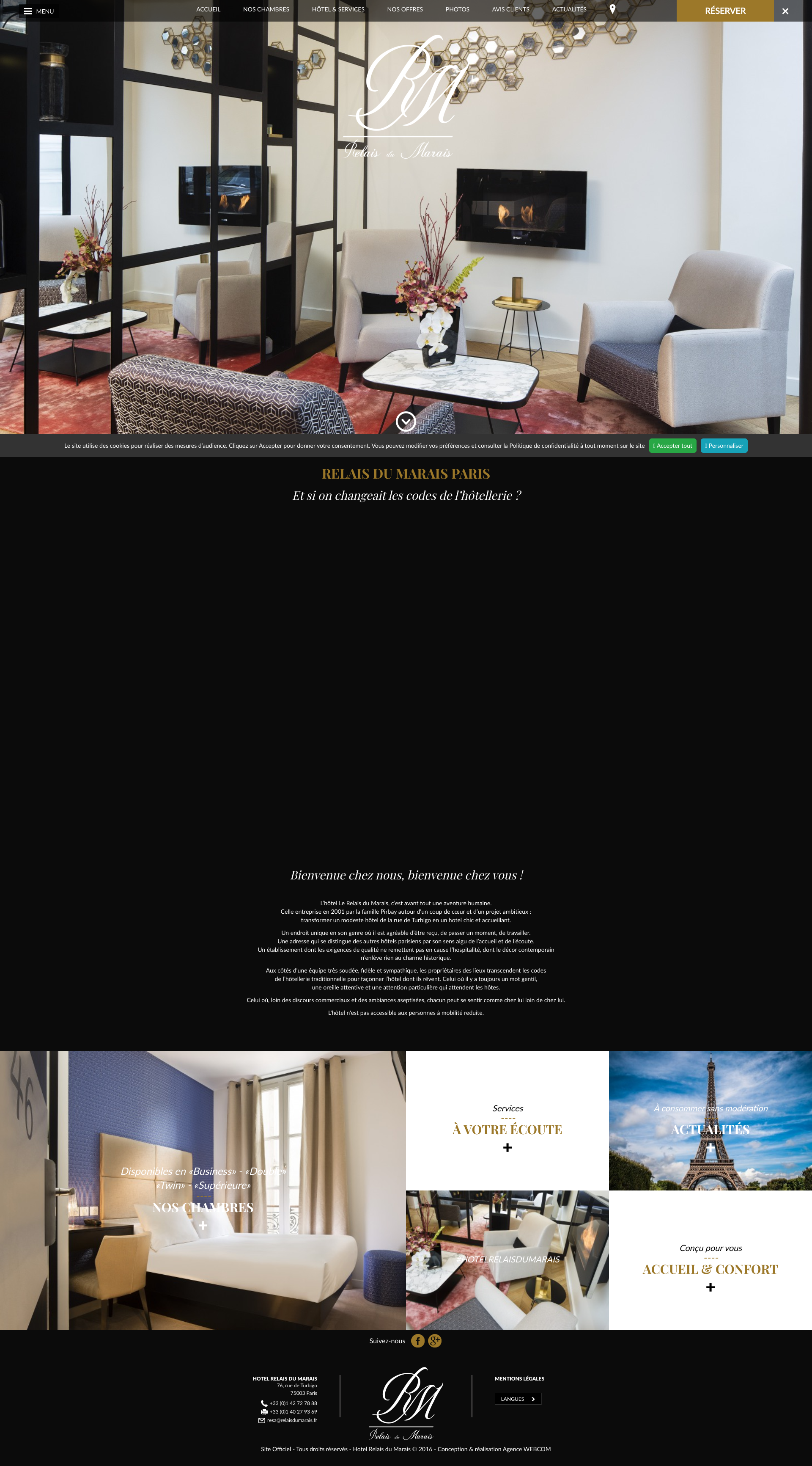 Aperçu du site