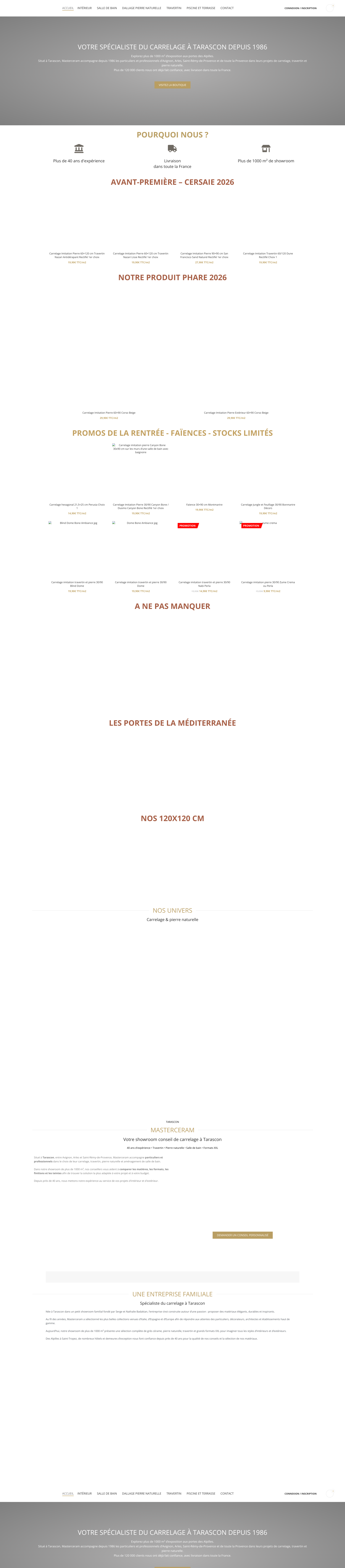 Aperçu du site