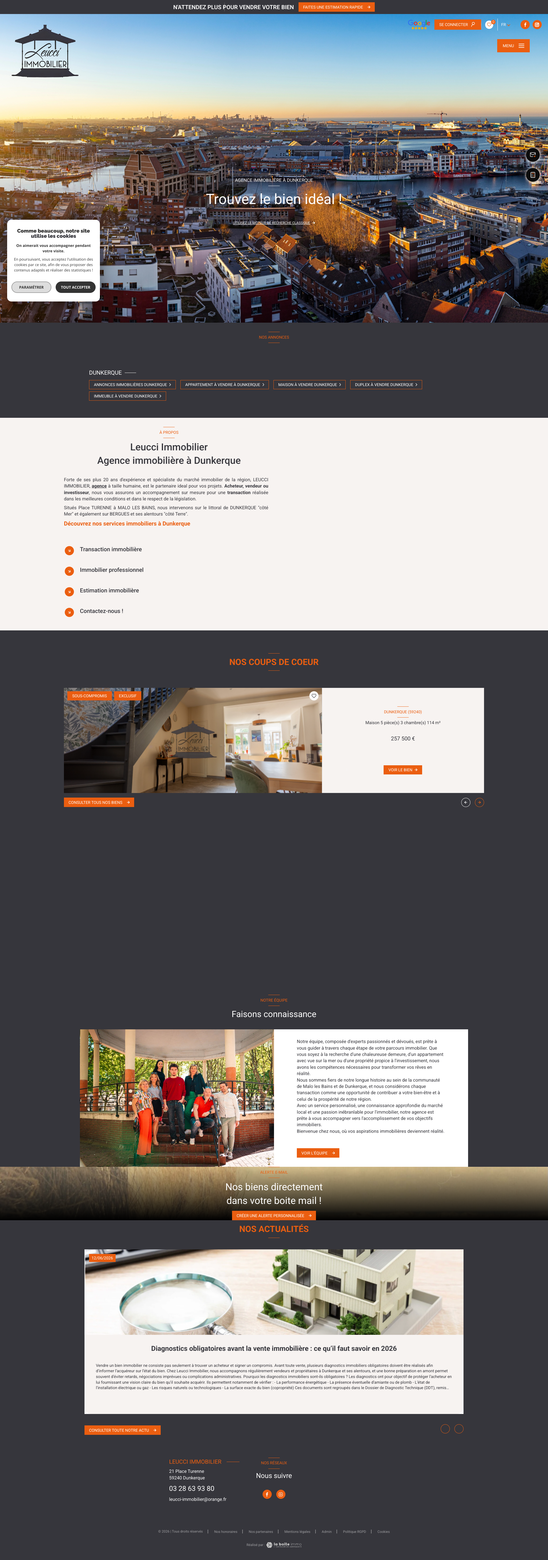 Aperçu du site