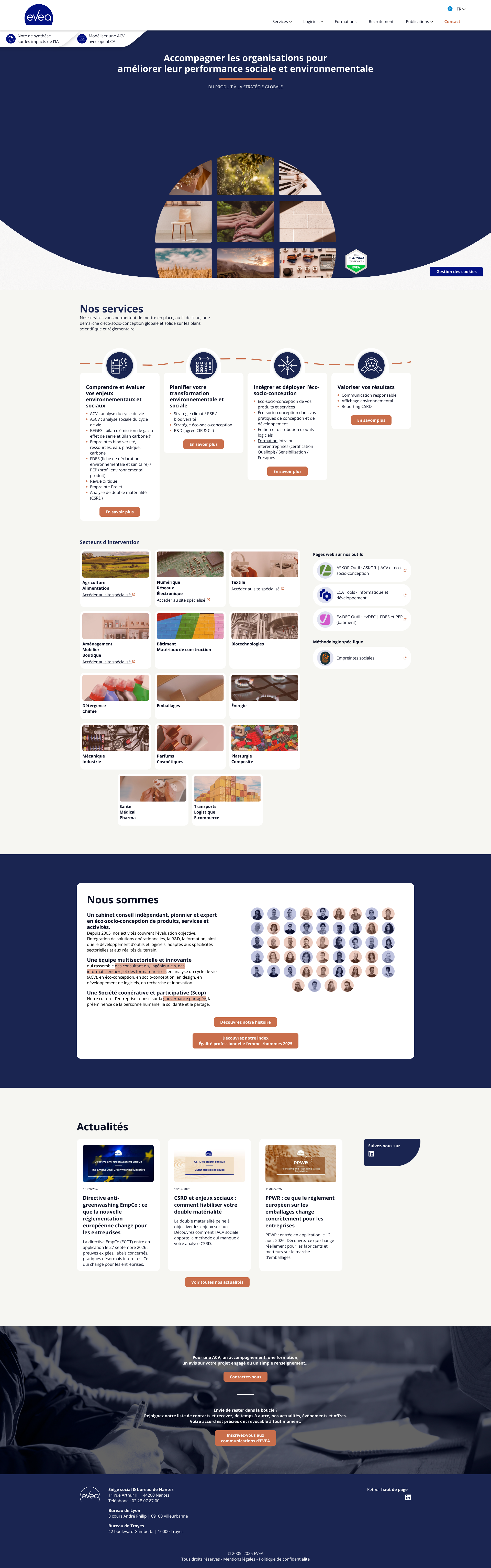 Aperçu du site