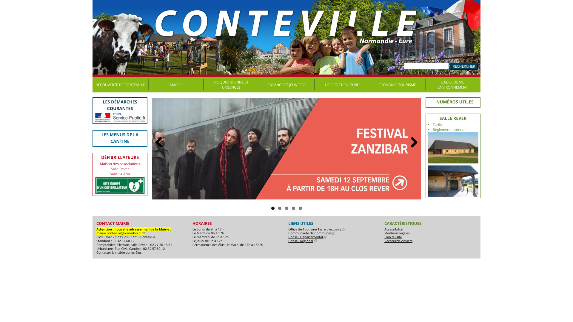 Aperçu du site