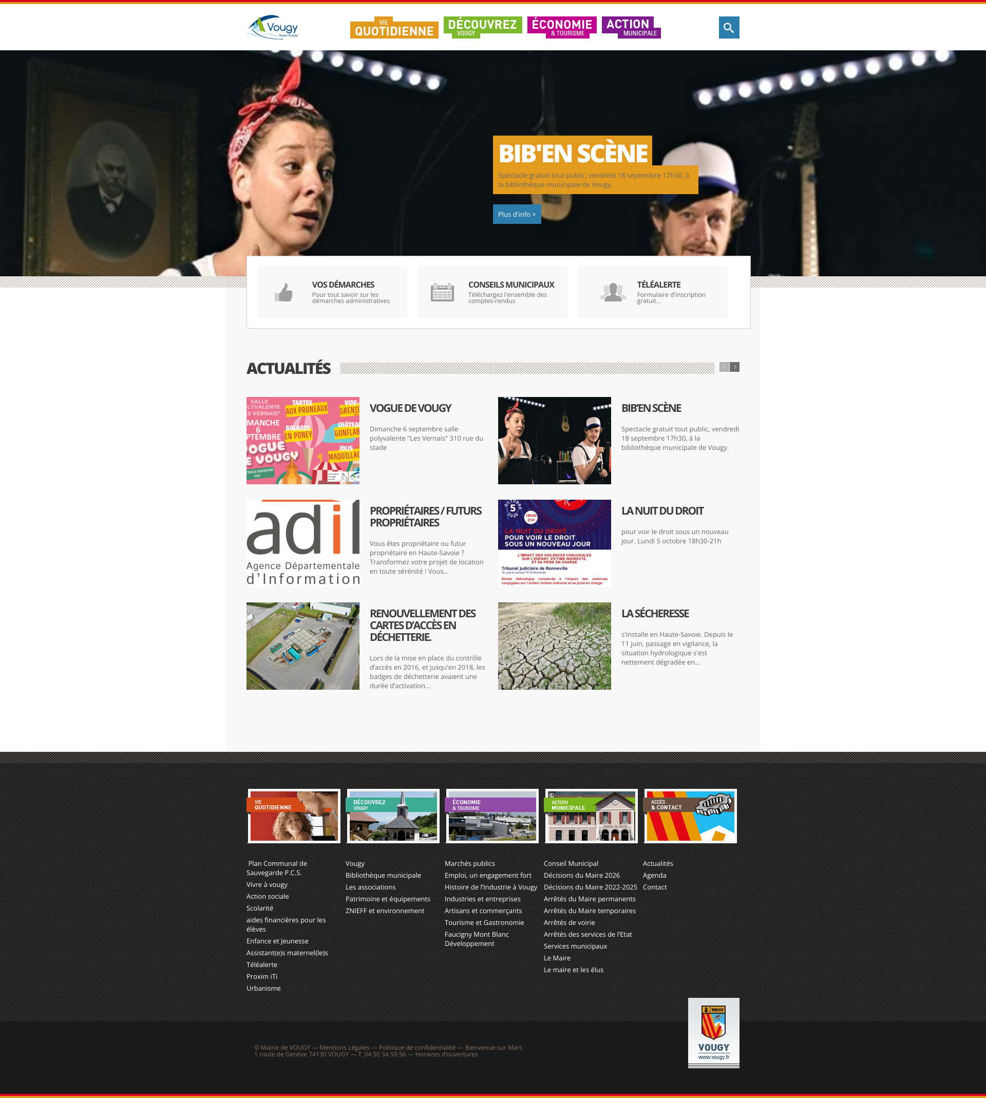 Aperçu du site