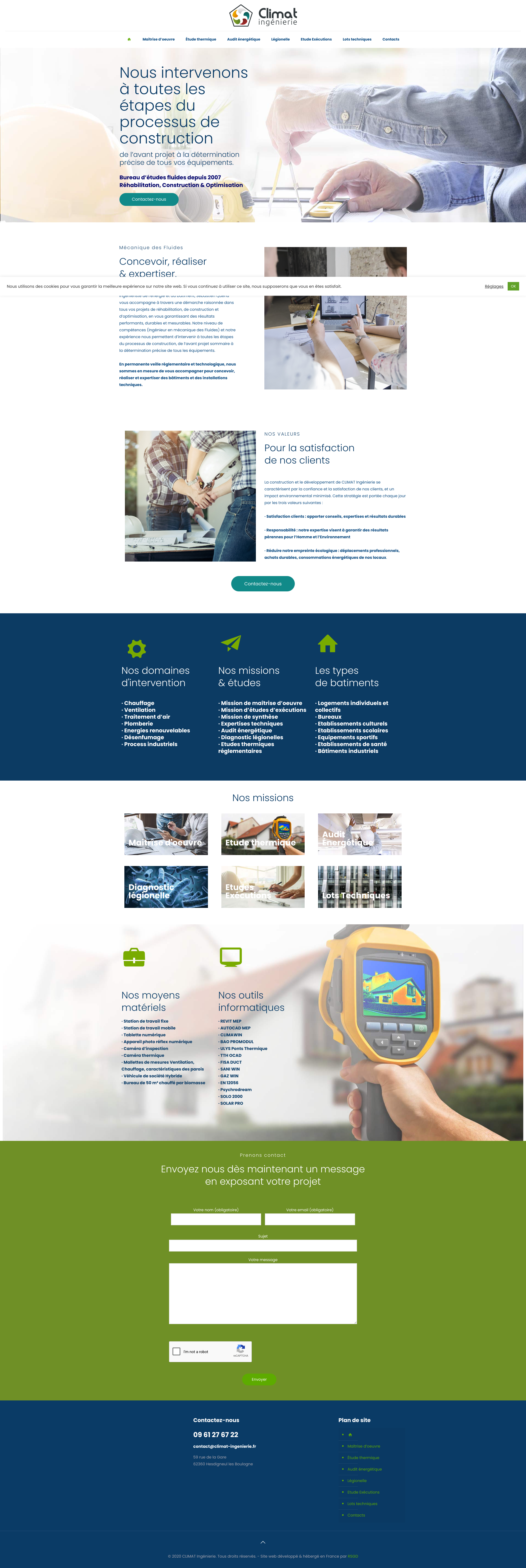 Aperçu du site