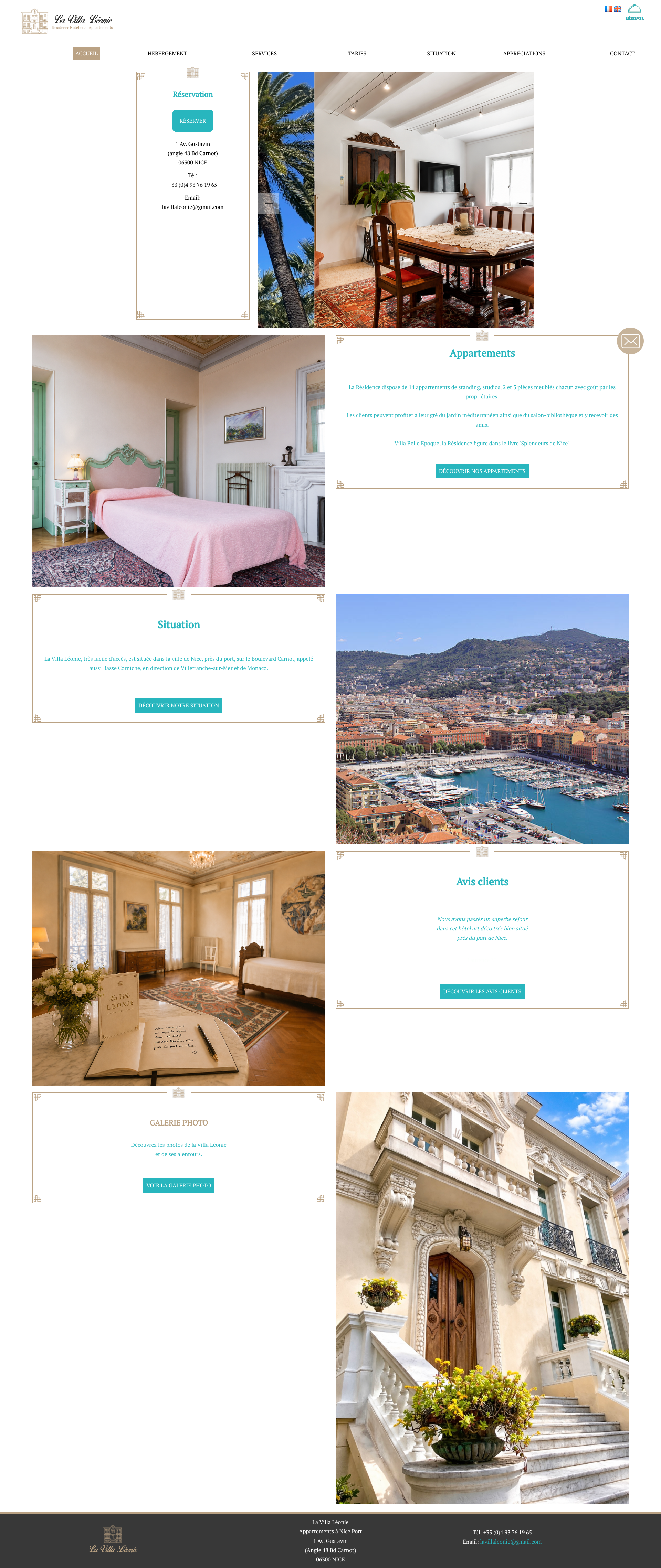 Aperçu du site