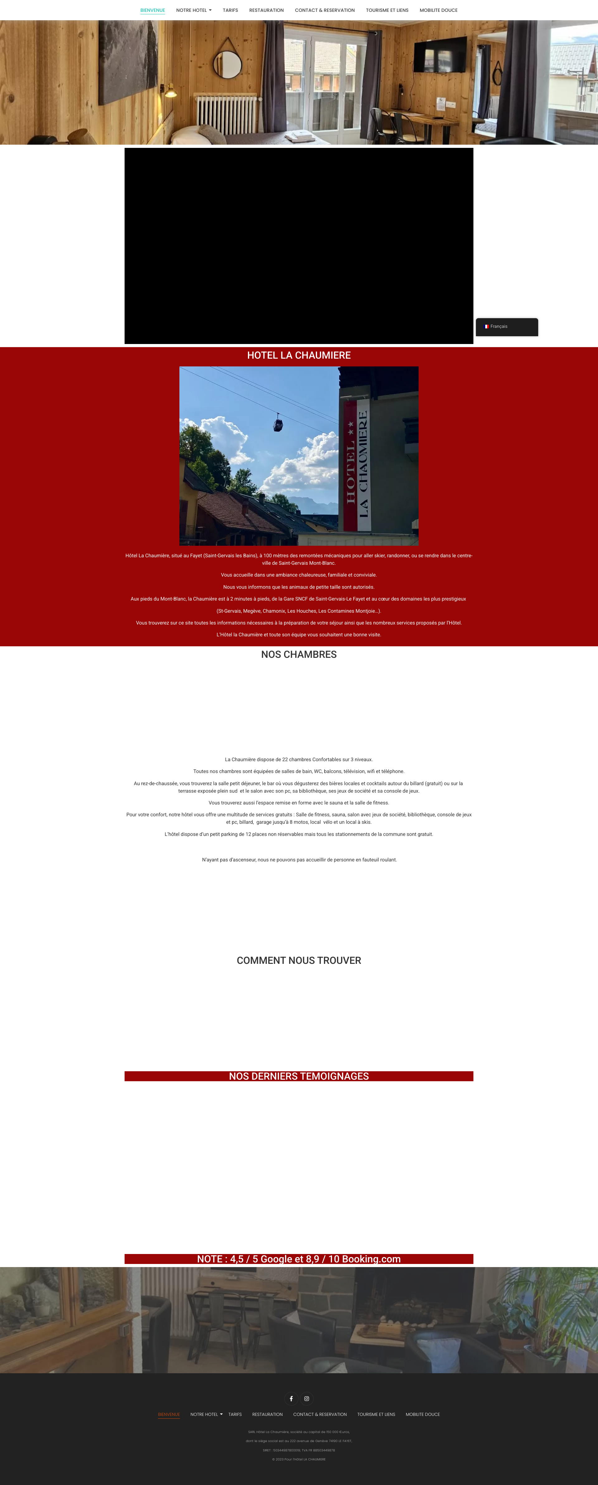 Aperçu du site