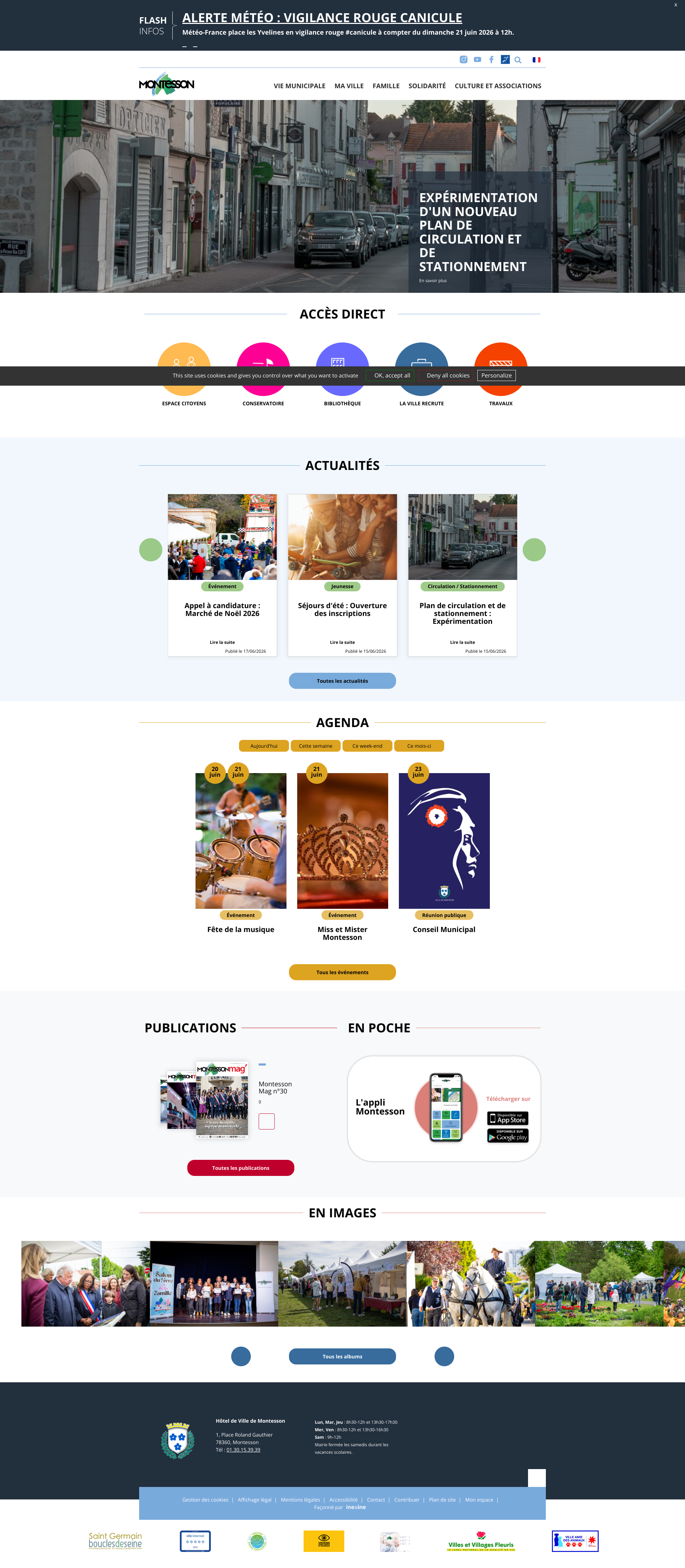 Aperçu du site