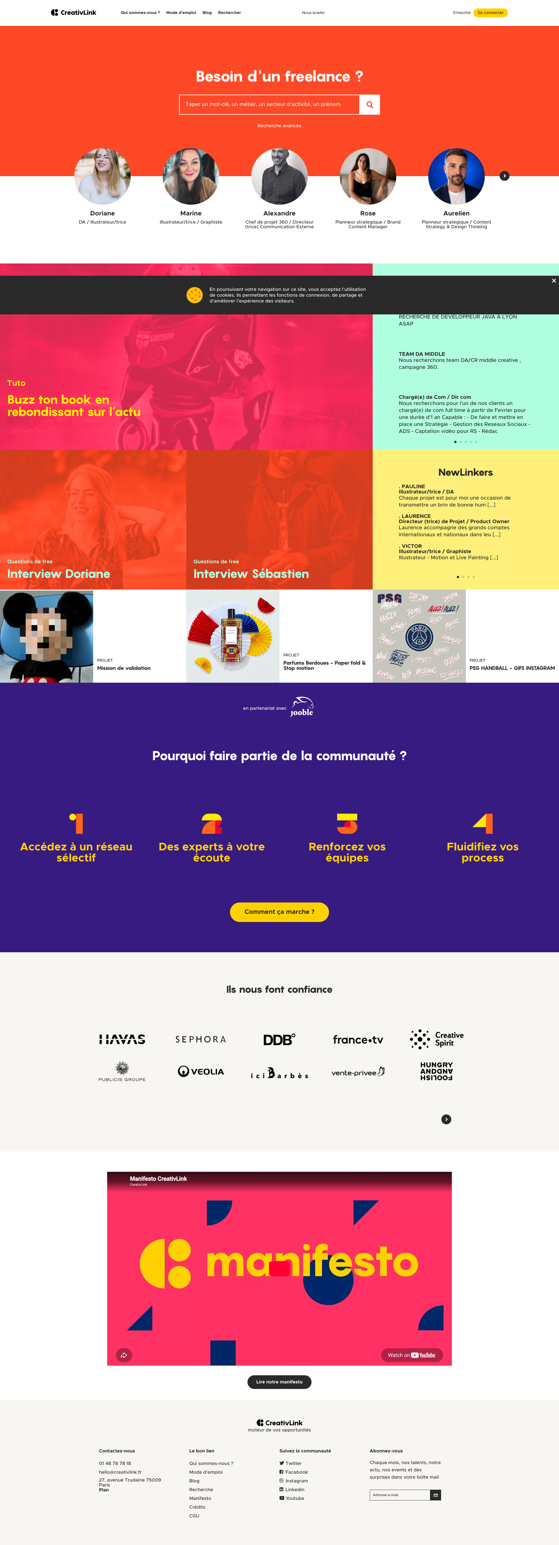 Aperçu du site