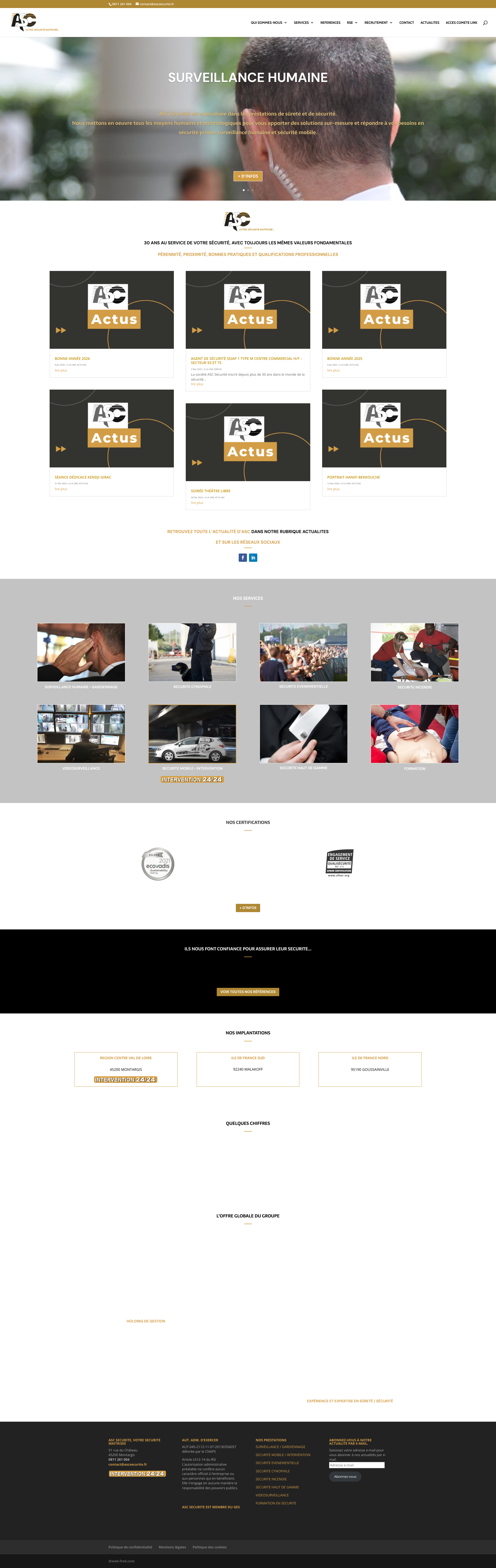 Aperçu du site