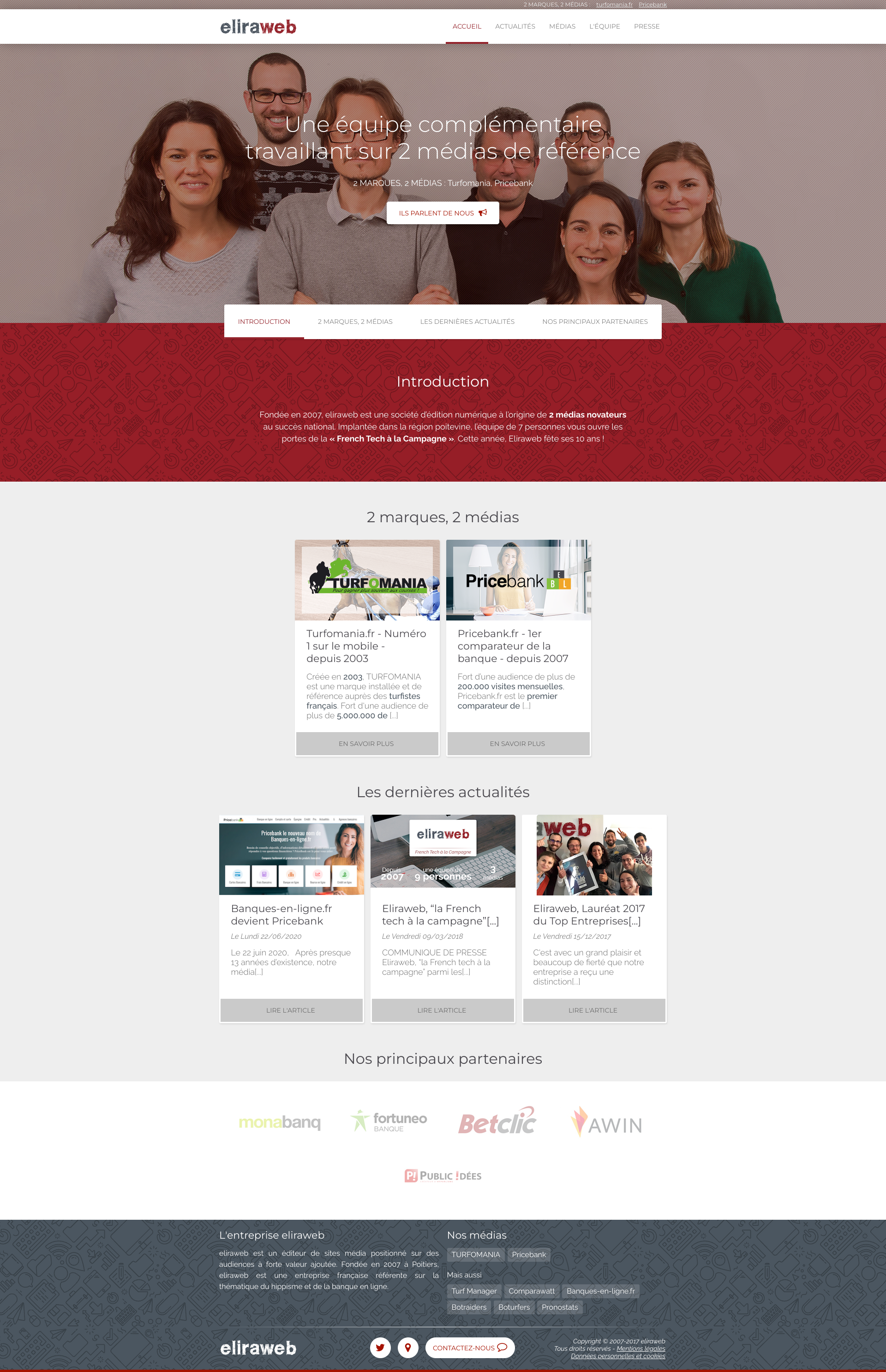 Aperçu du site