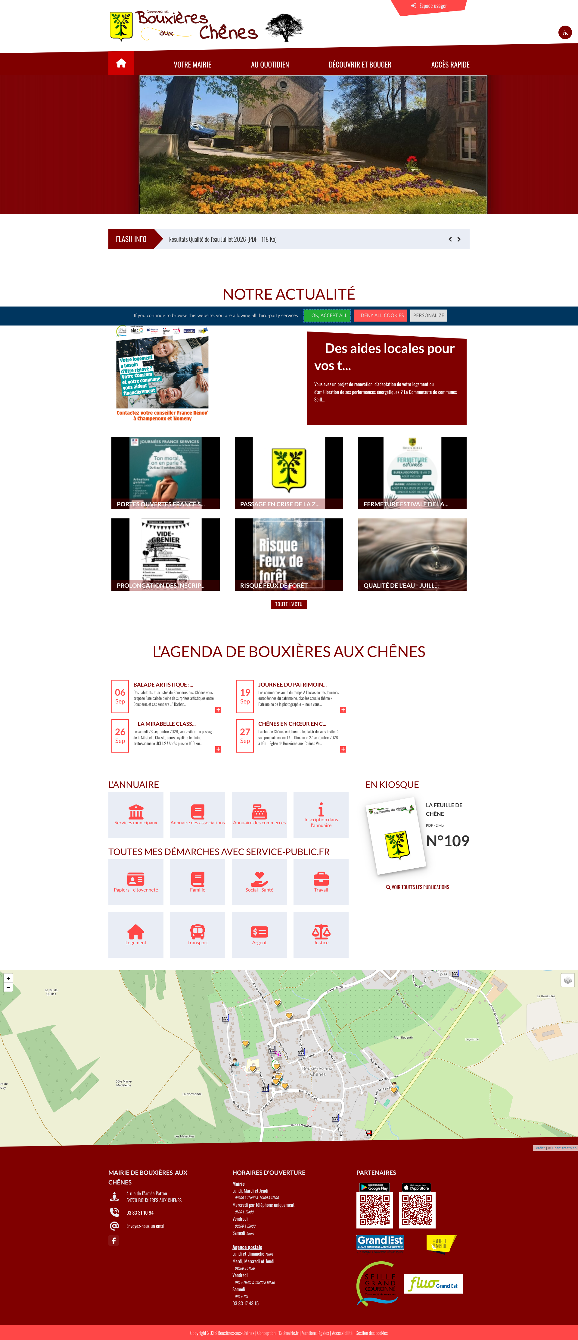 Aperçu du site