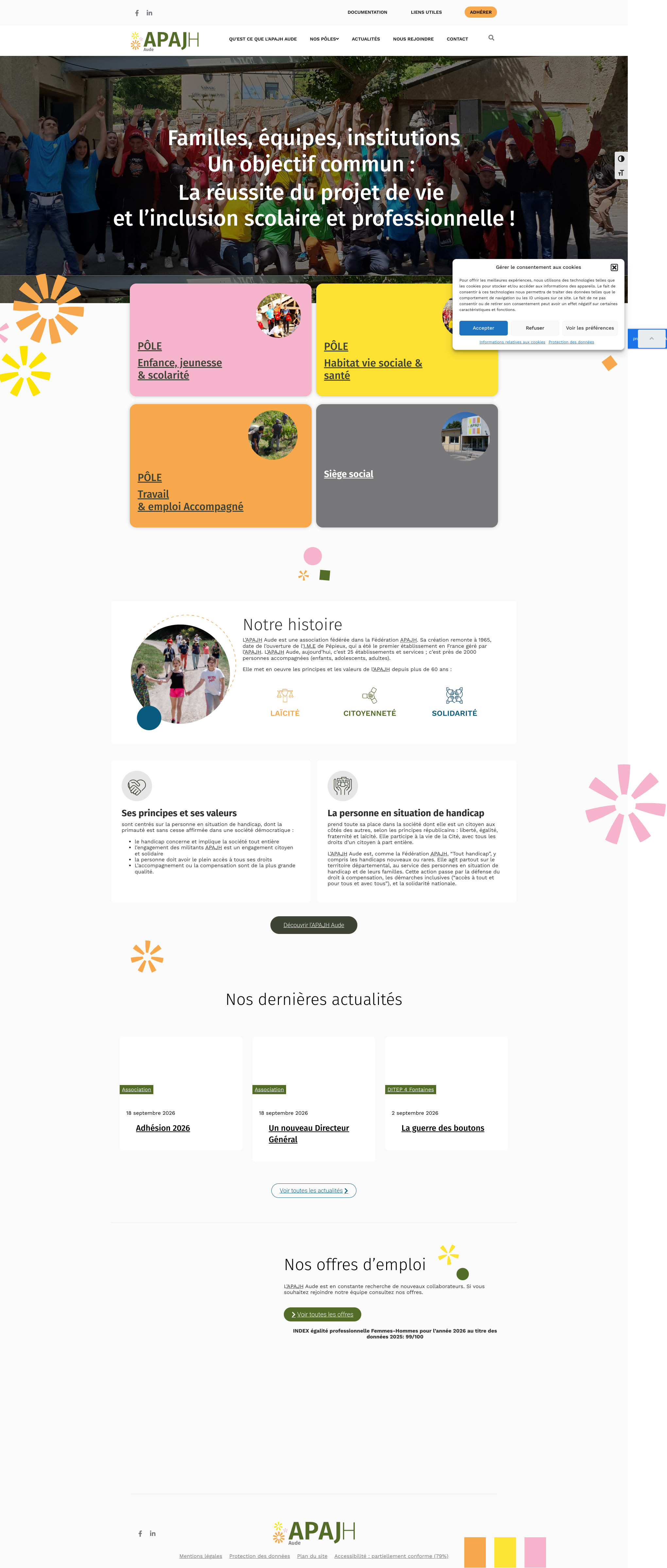 Aperçu du site