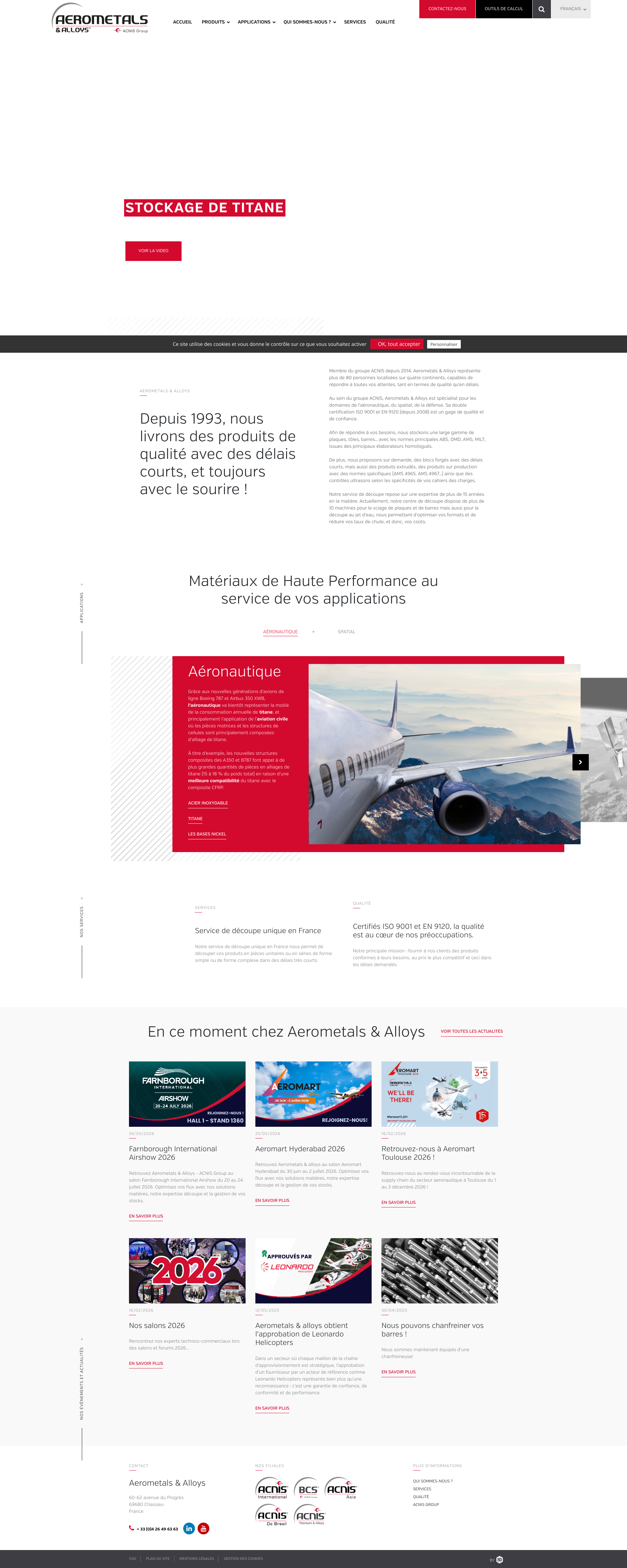 Aperçu du site