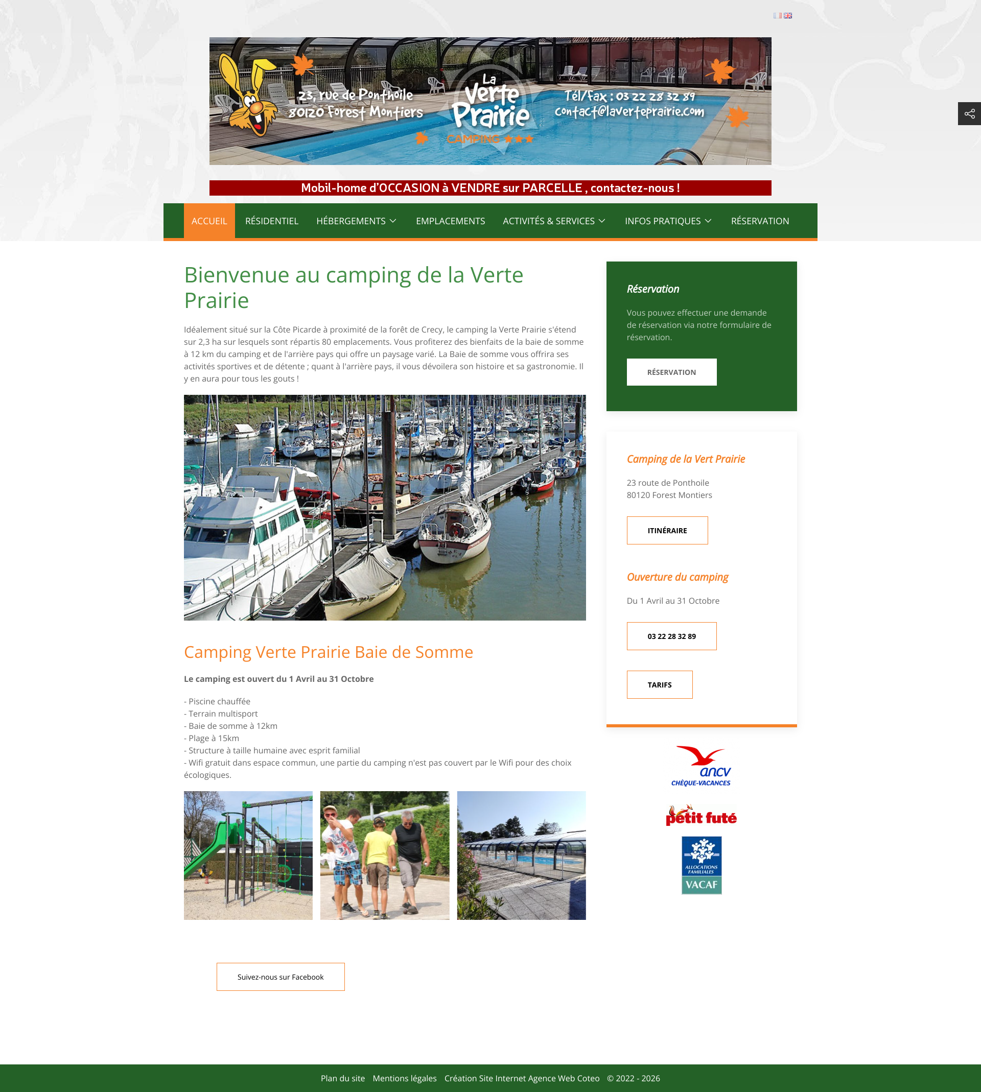 Aperçu du site
