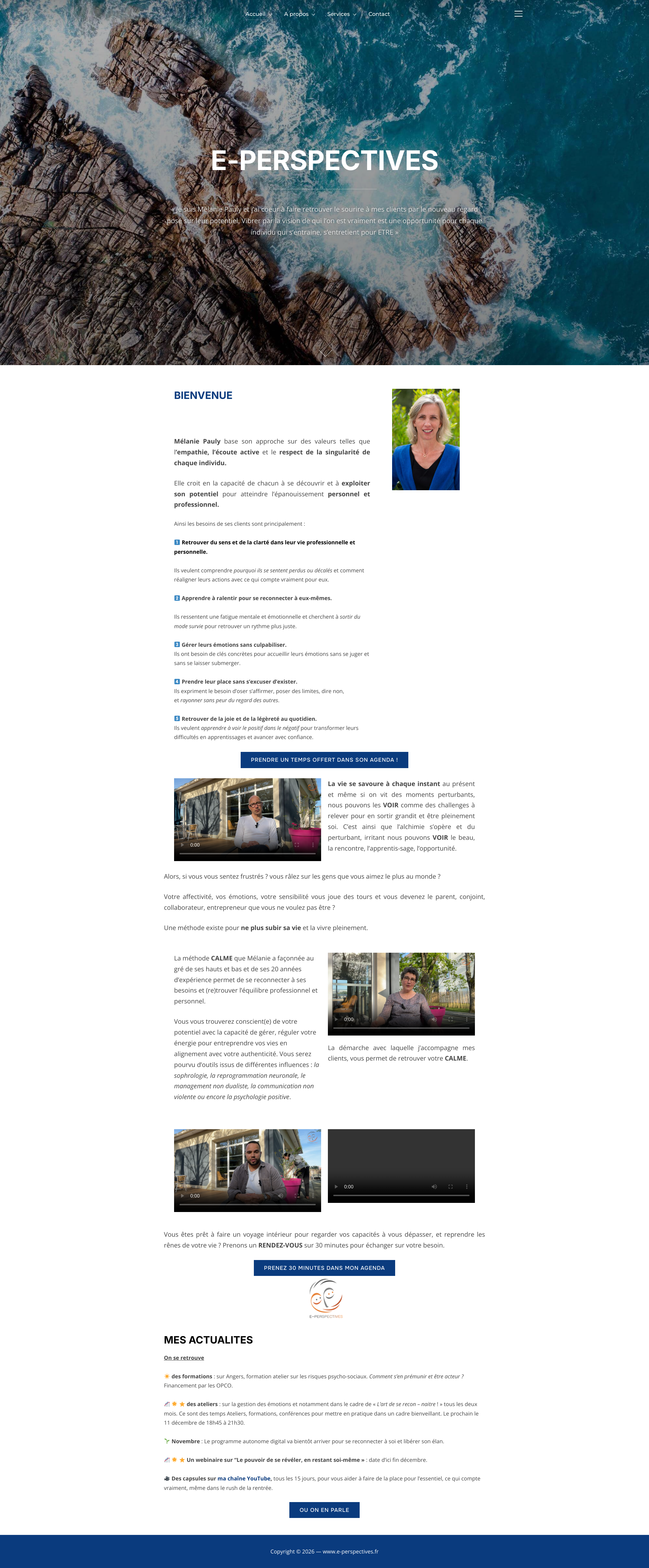 Aperçu du site