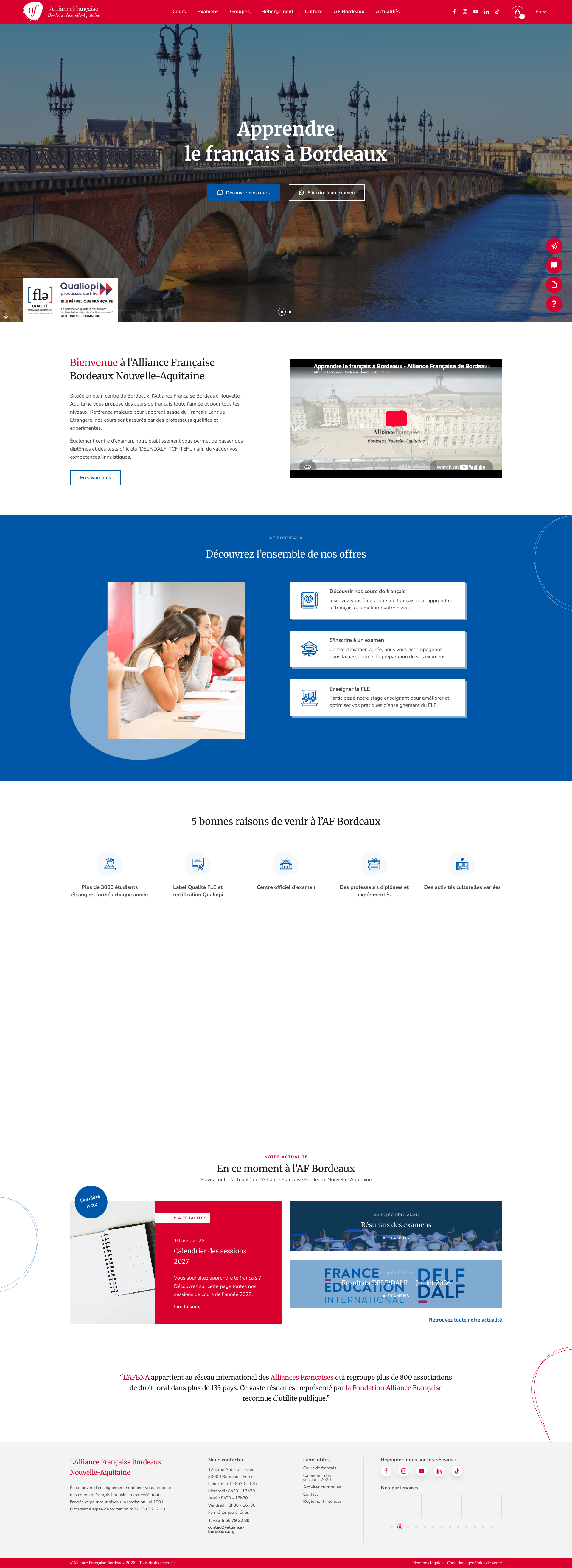 Aperçu du site