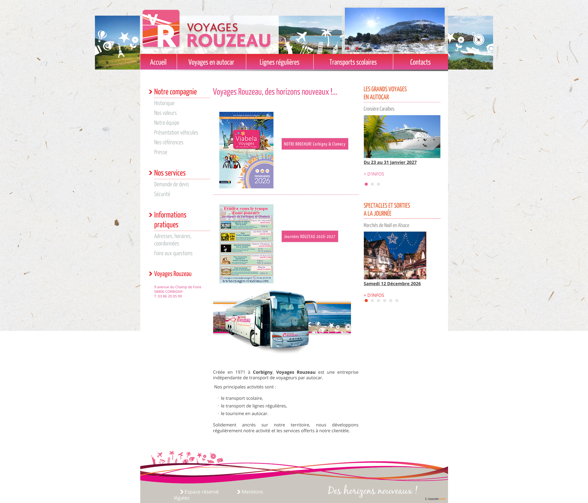 Aperçu du site