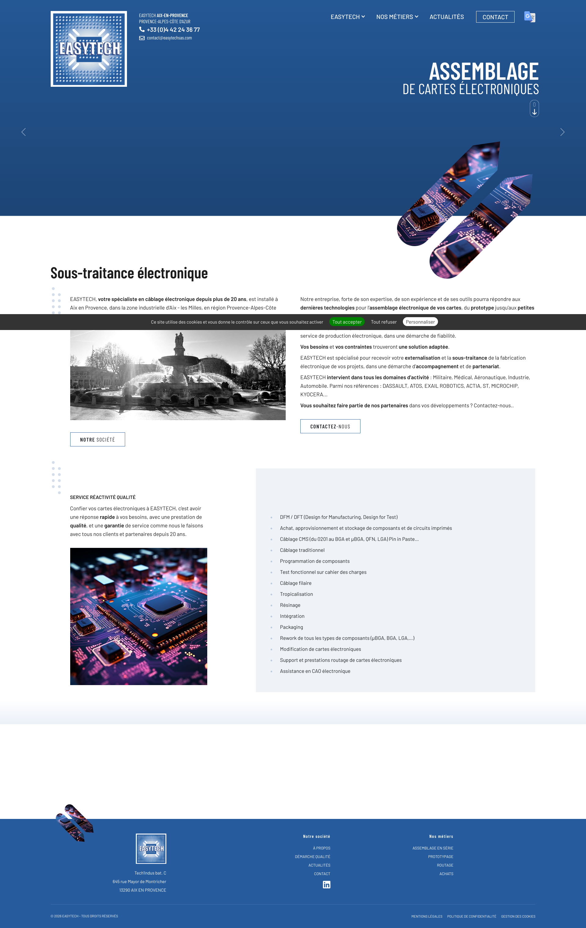 Aperçu du site