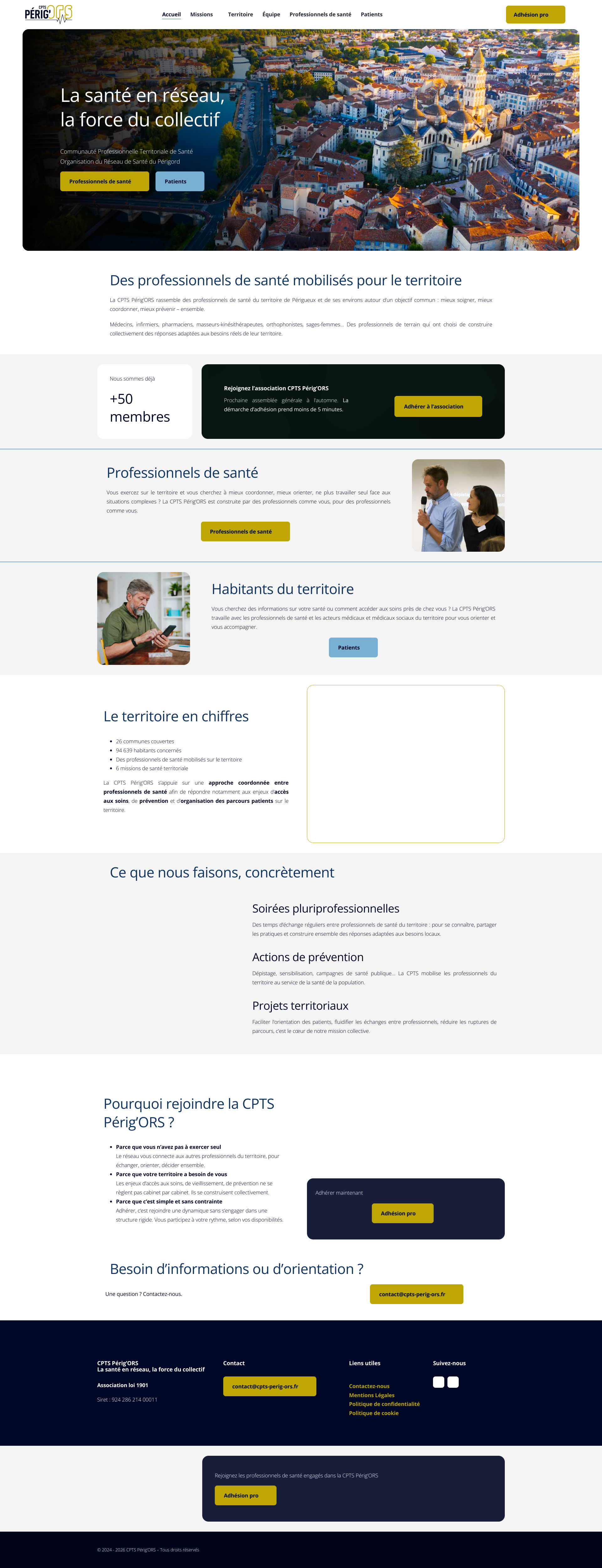 Aperçu du site