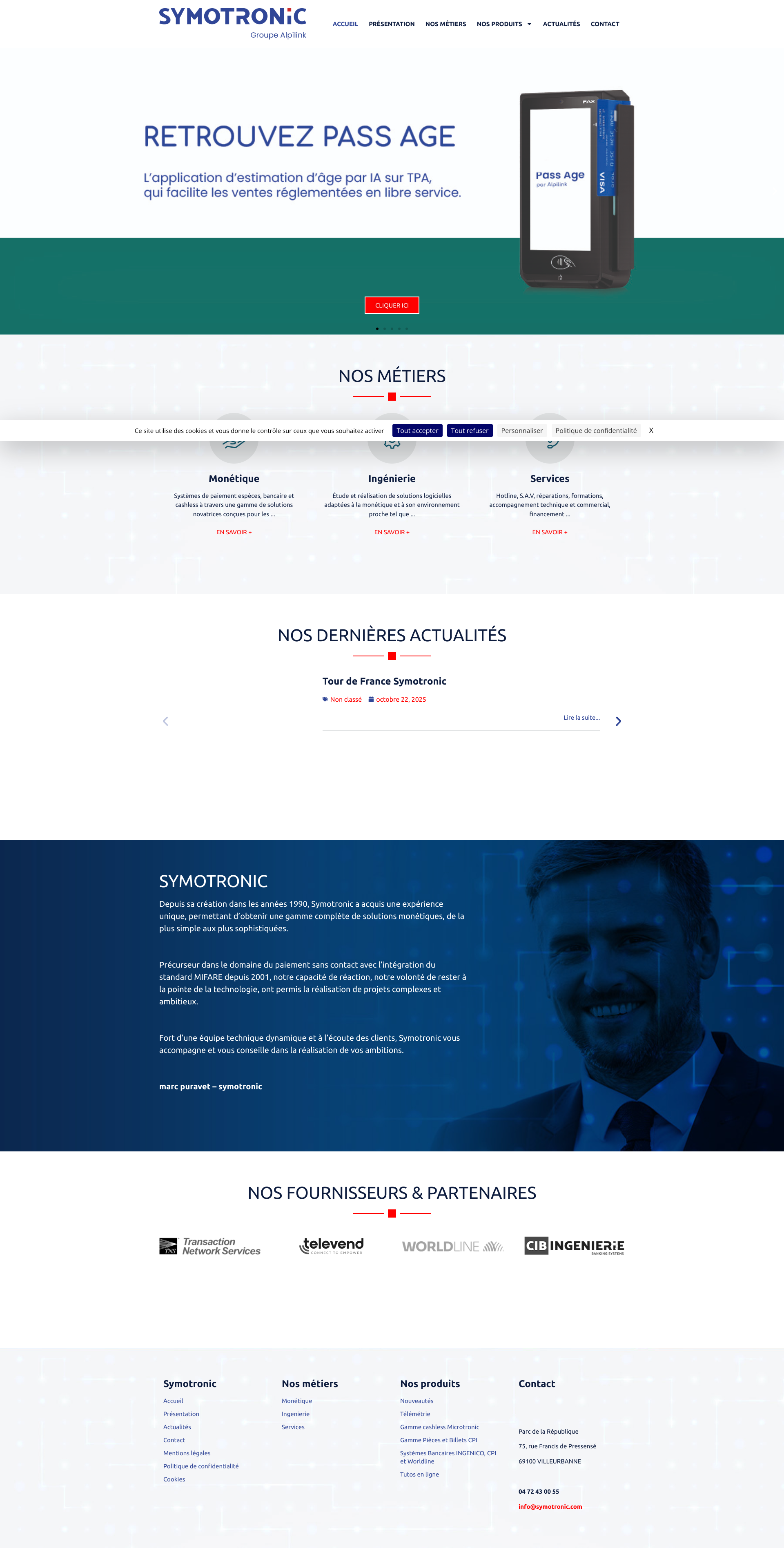 Aperçu du site