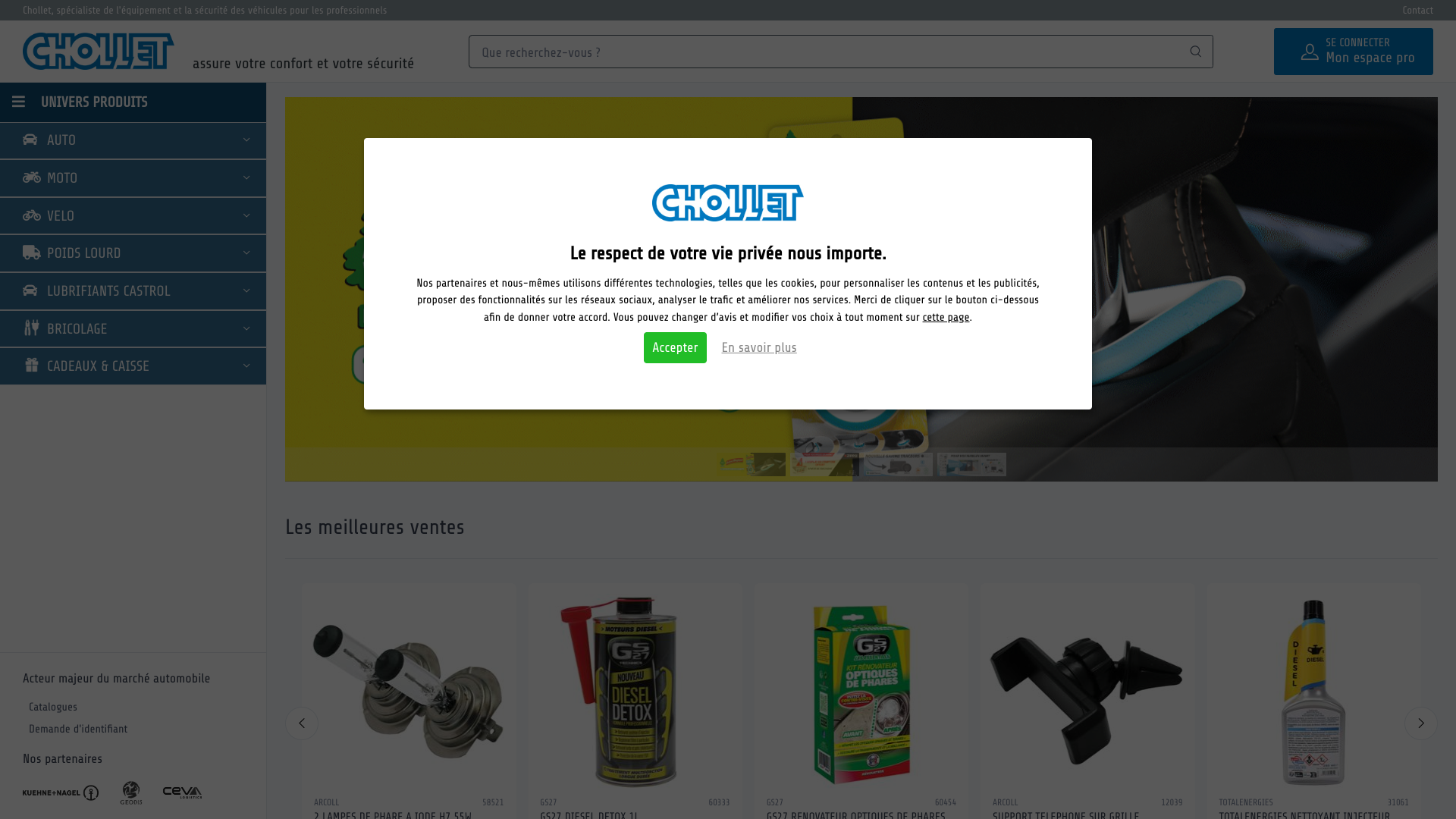 Aperçu du site