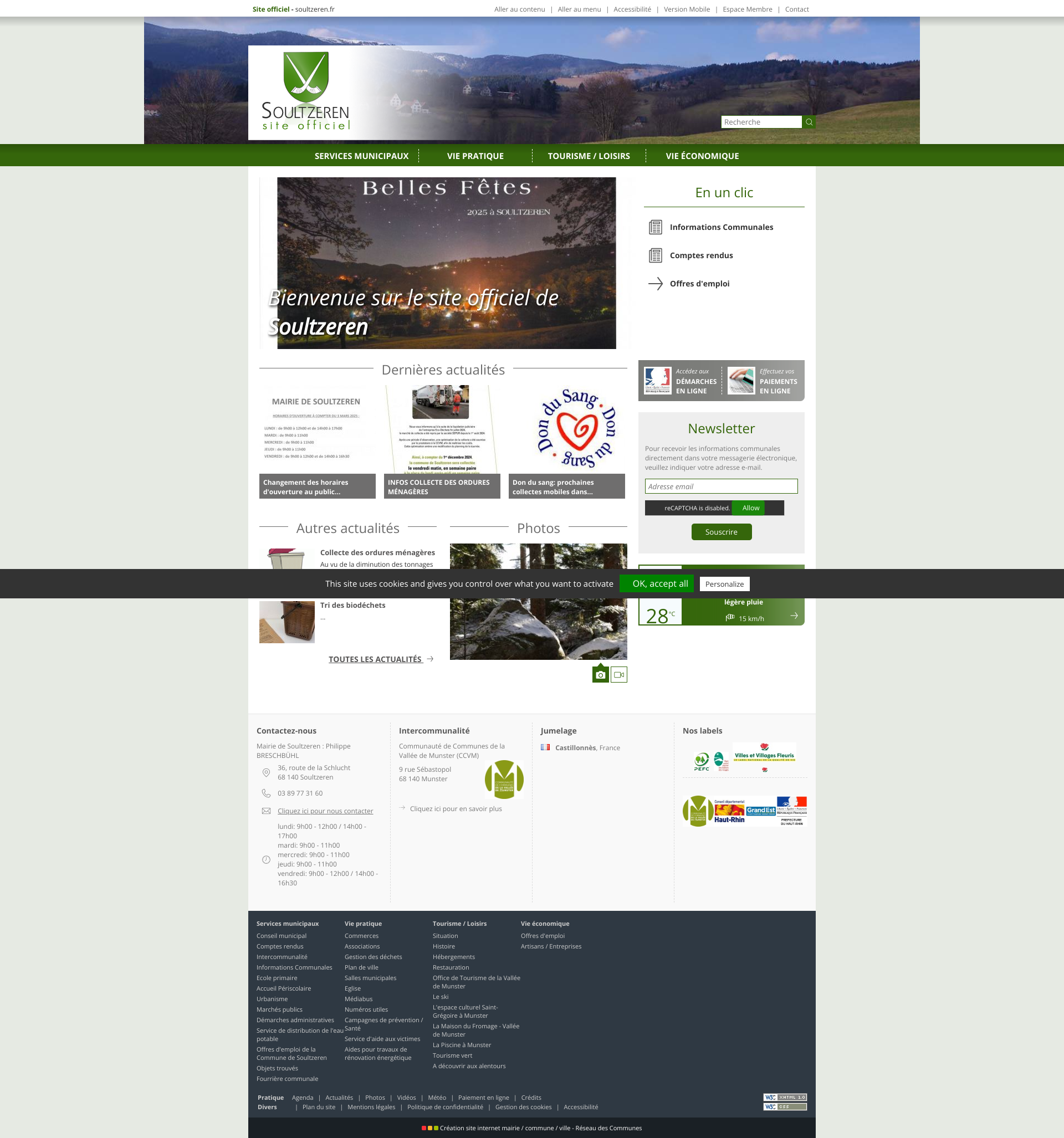 Aperçu du site