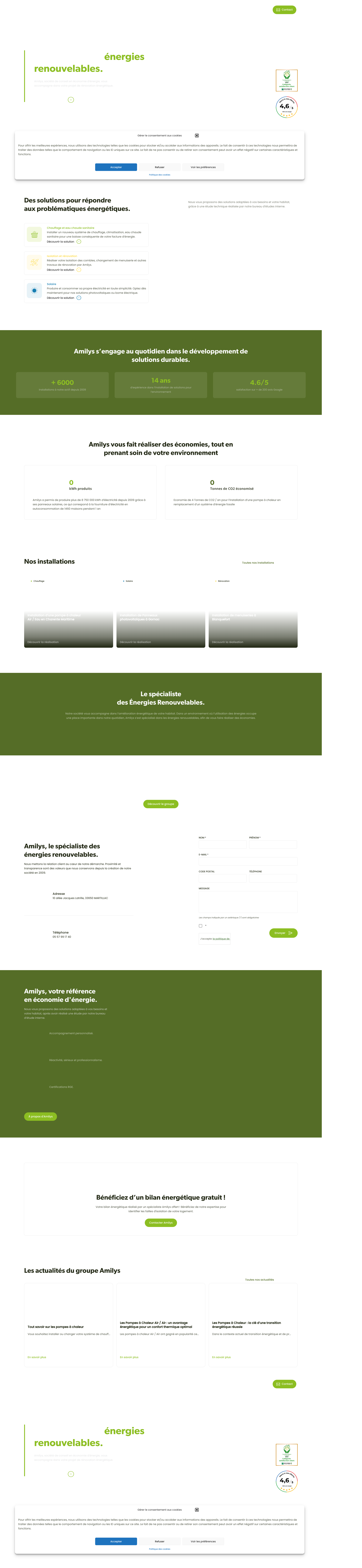 Aperçu du site