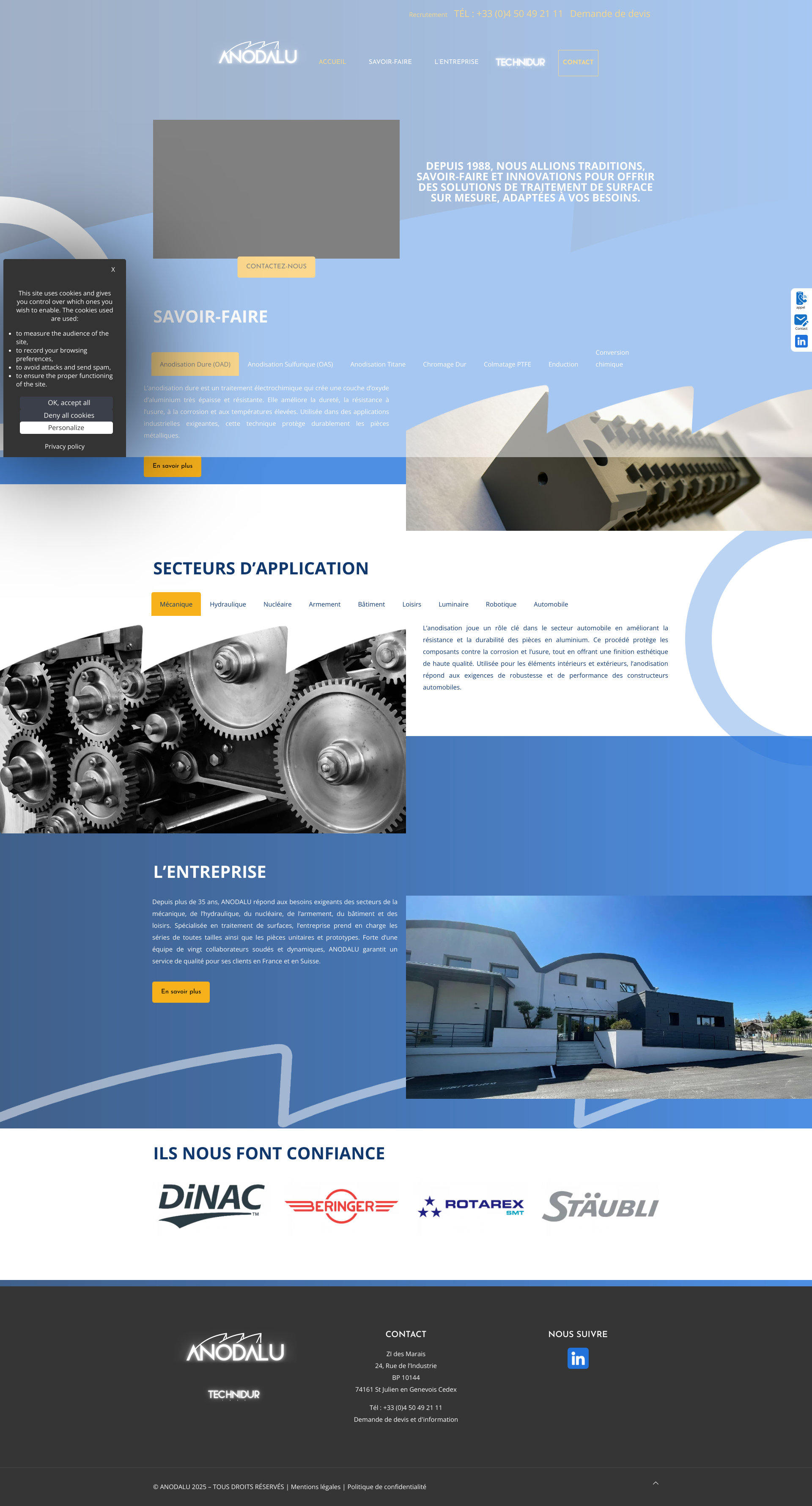 Aperçu du site