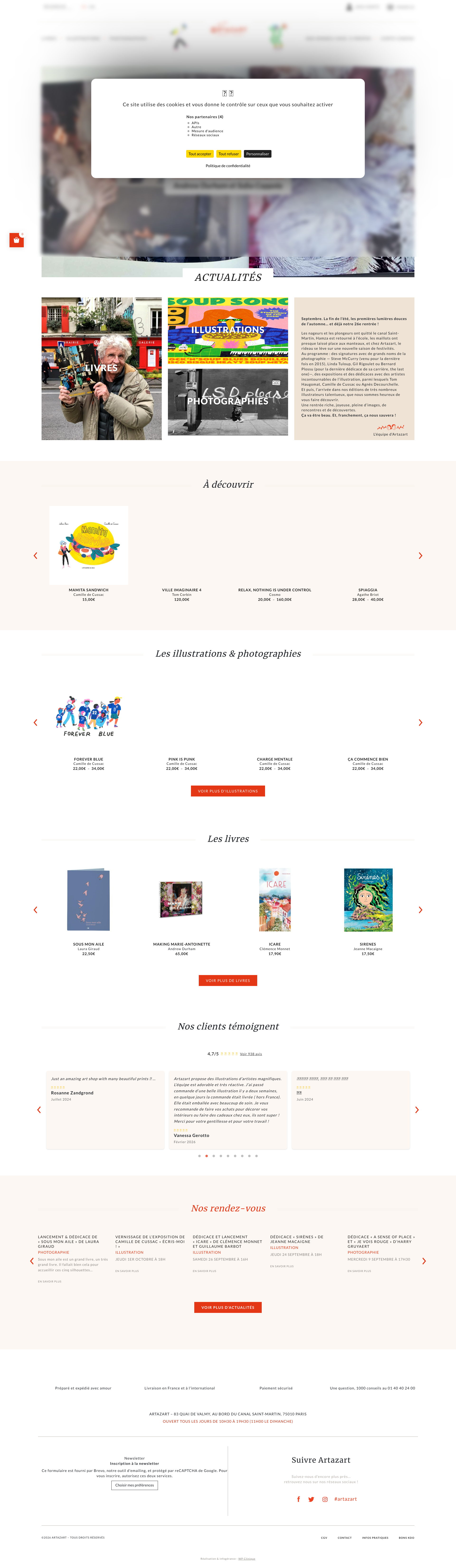 Aperçu du site
