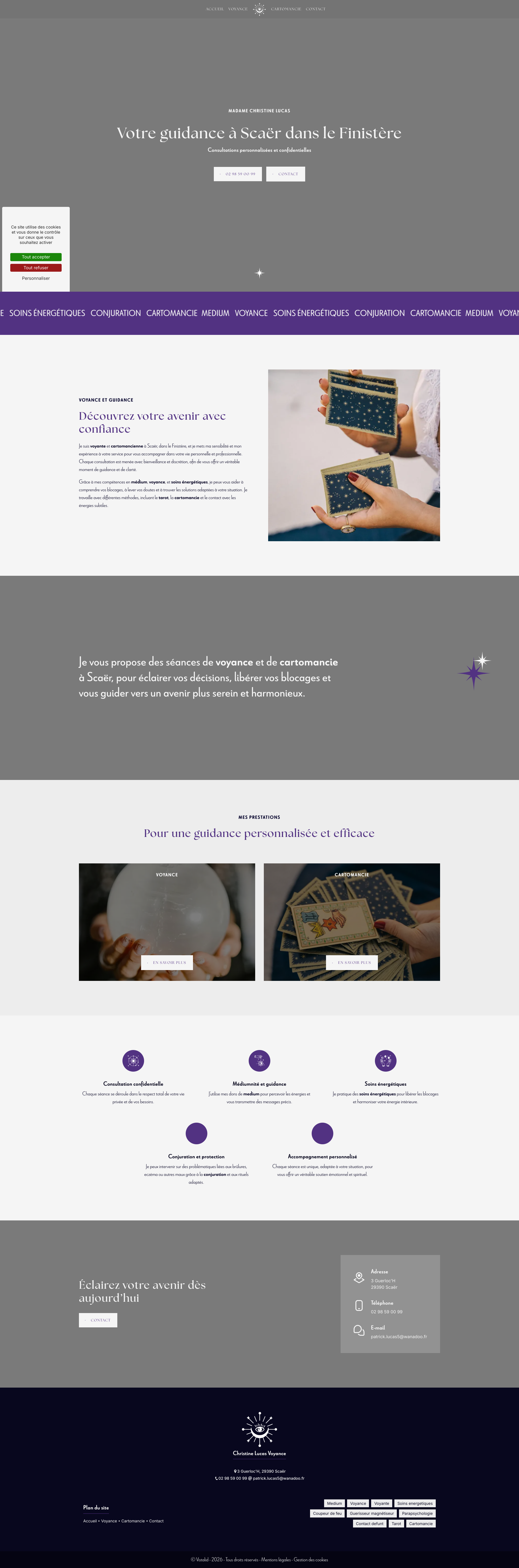Aperçu du site