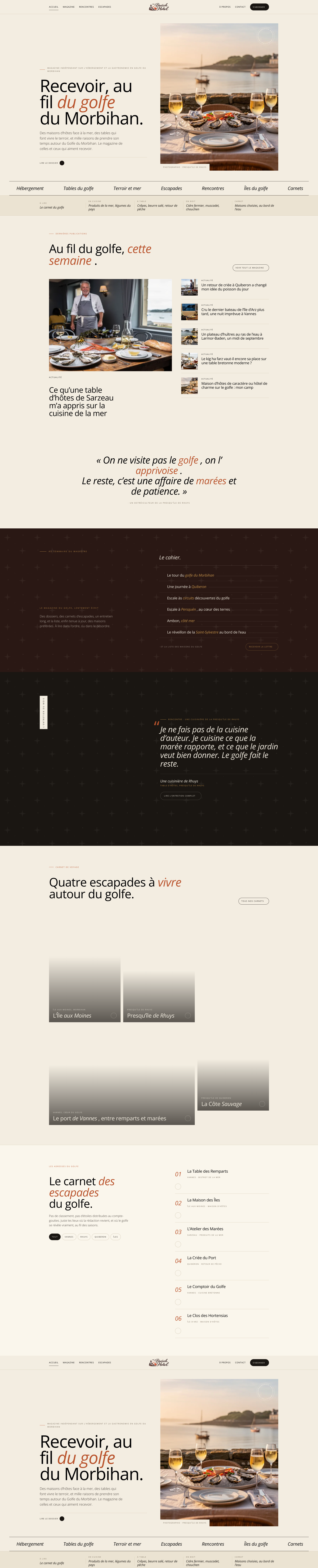 Aperçu du site