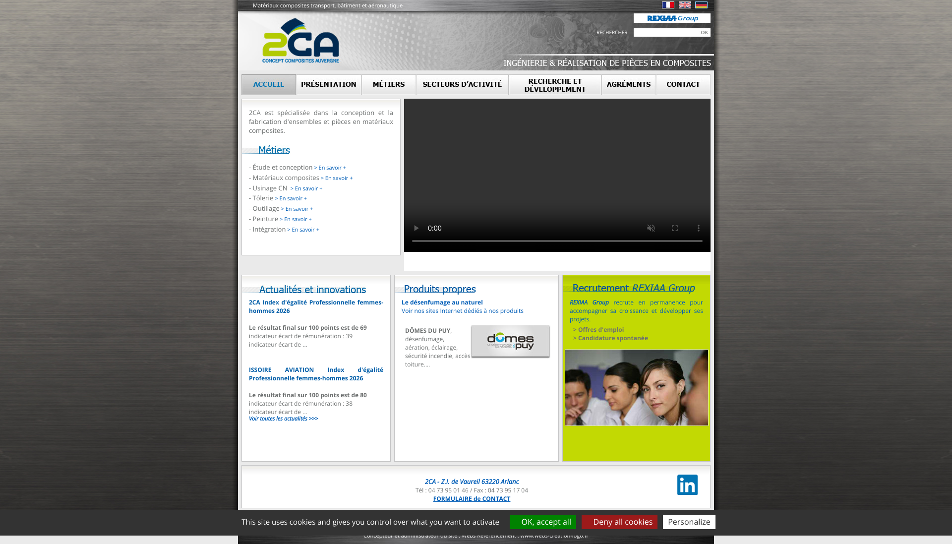 Aperçu du site