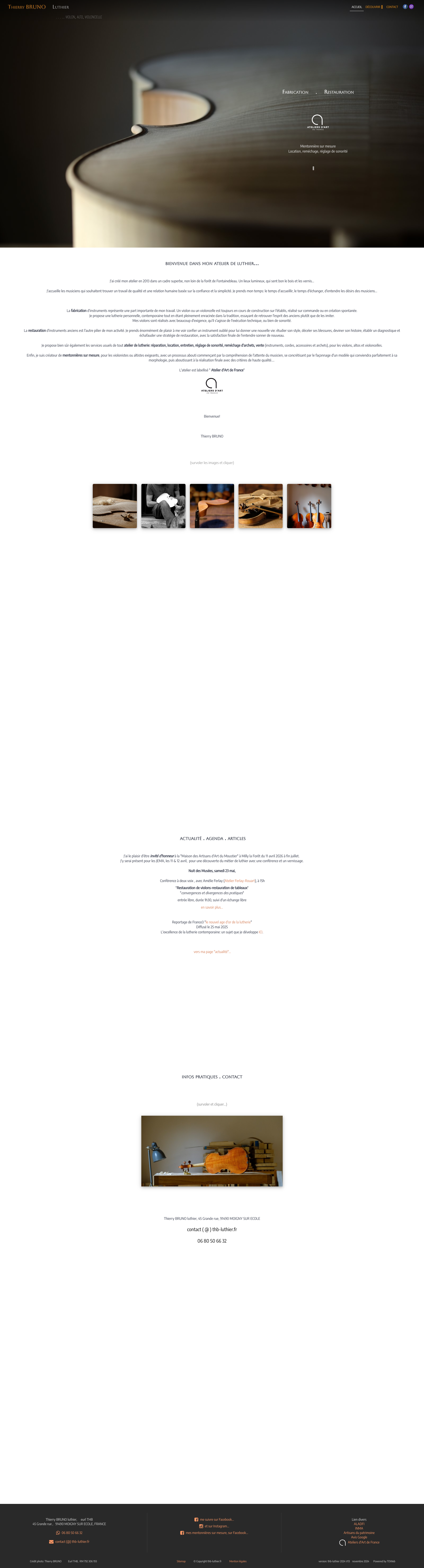 Aperçu du site