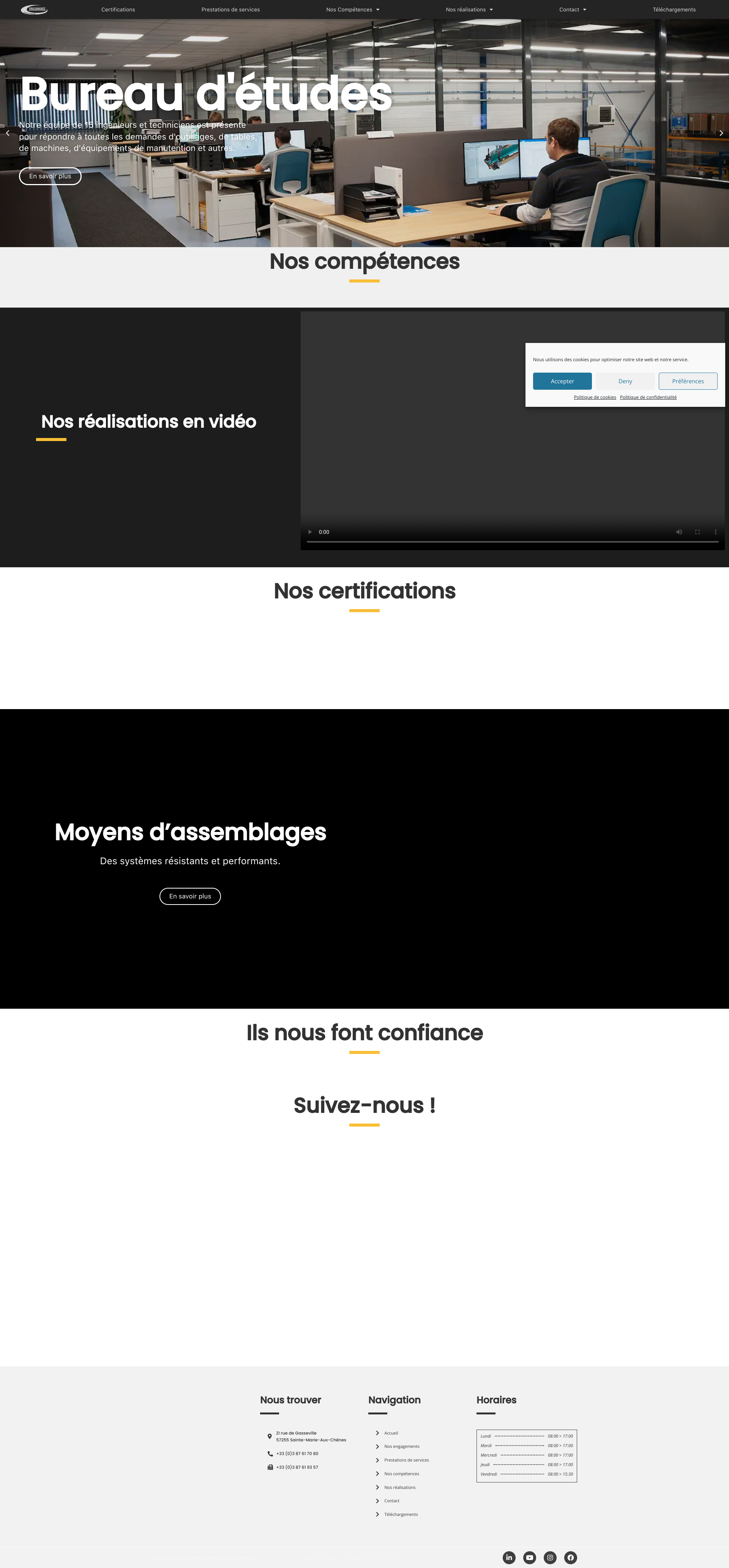 Aperçu du site