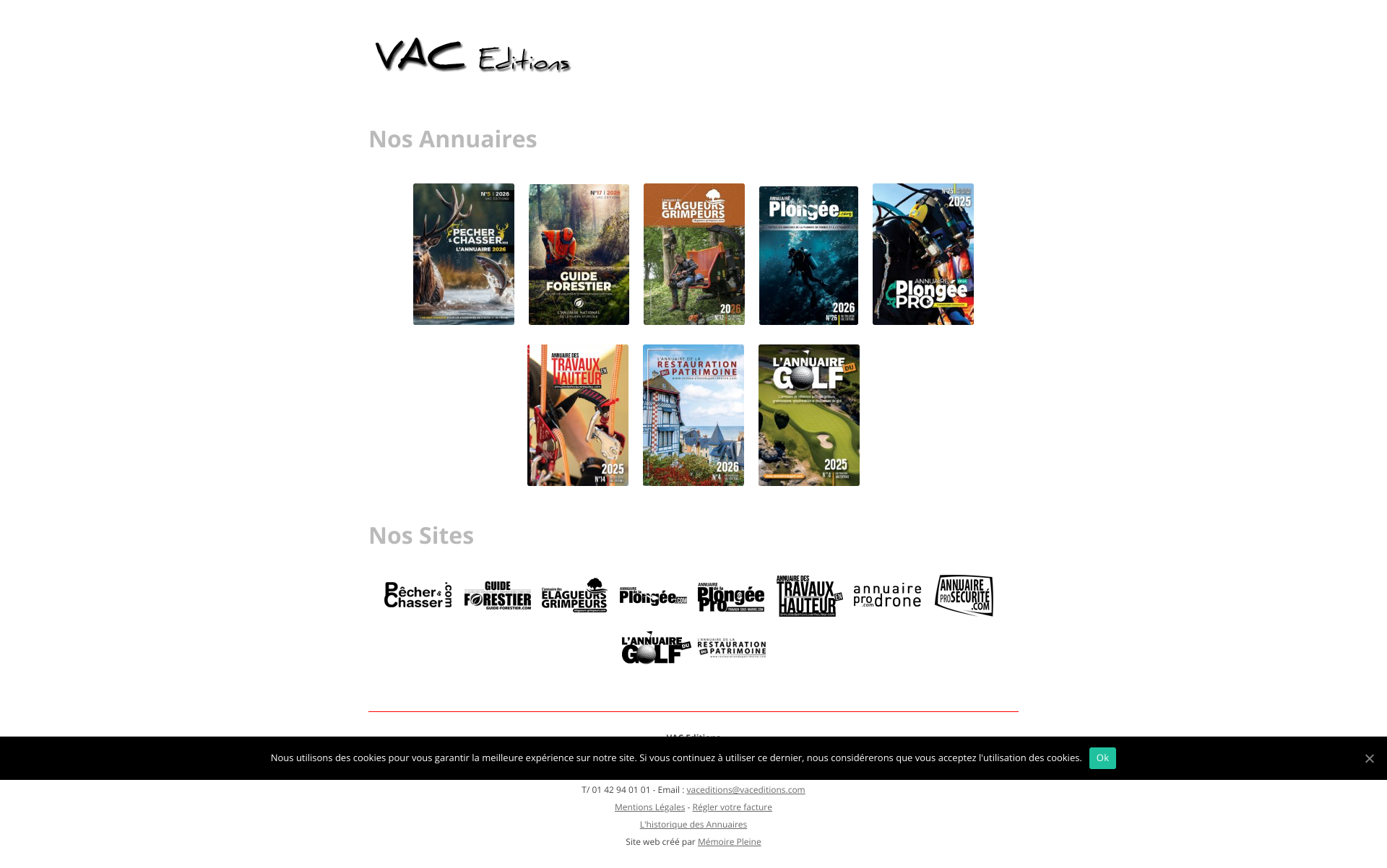 Aperçu du site