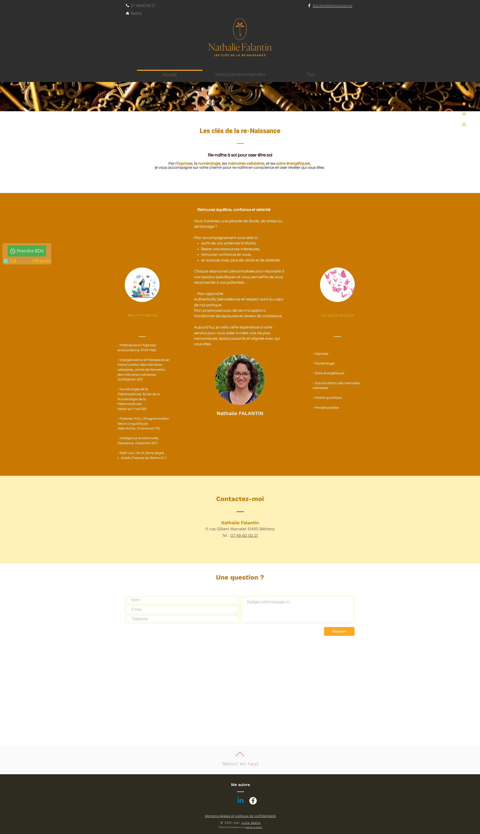 Aperçu du site