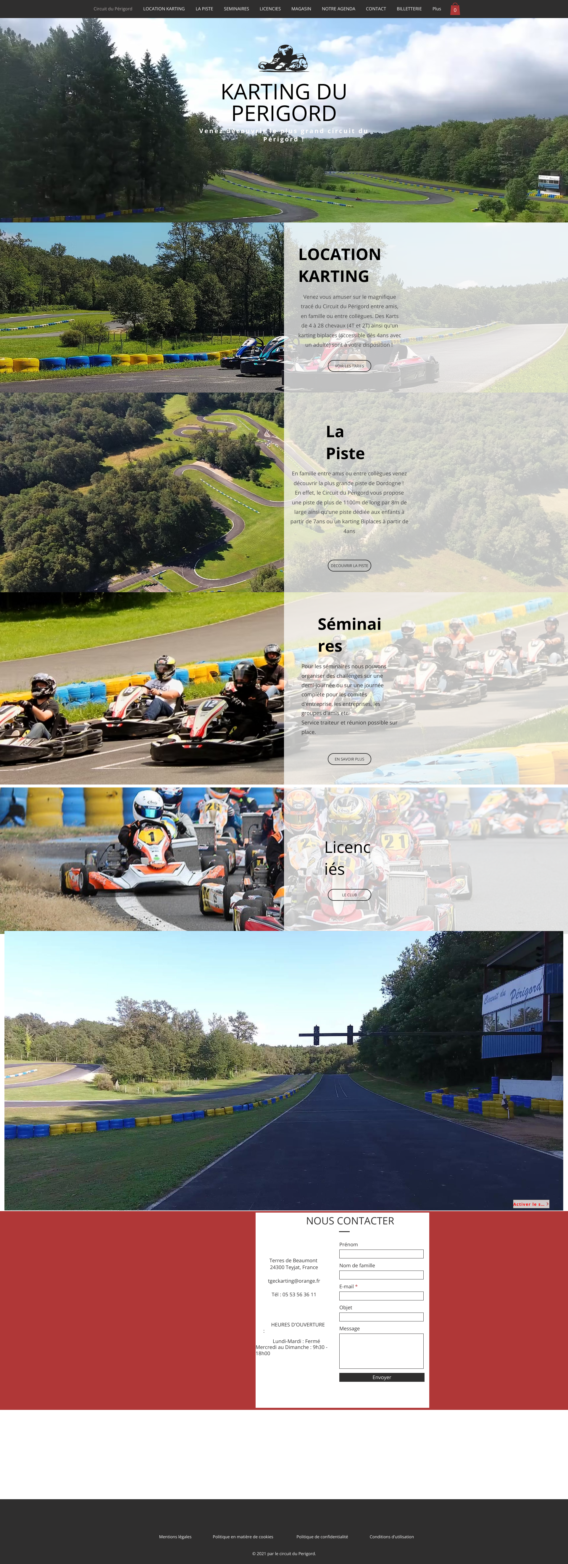 Aperçu du site