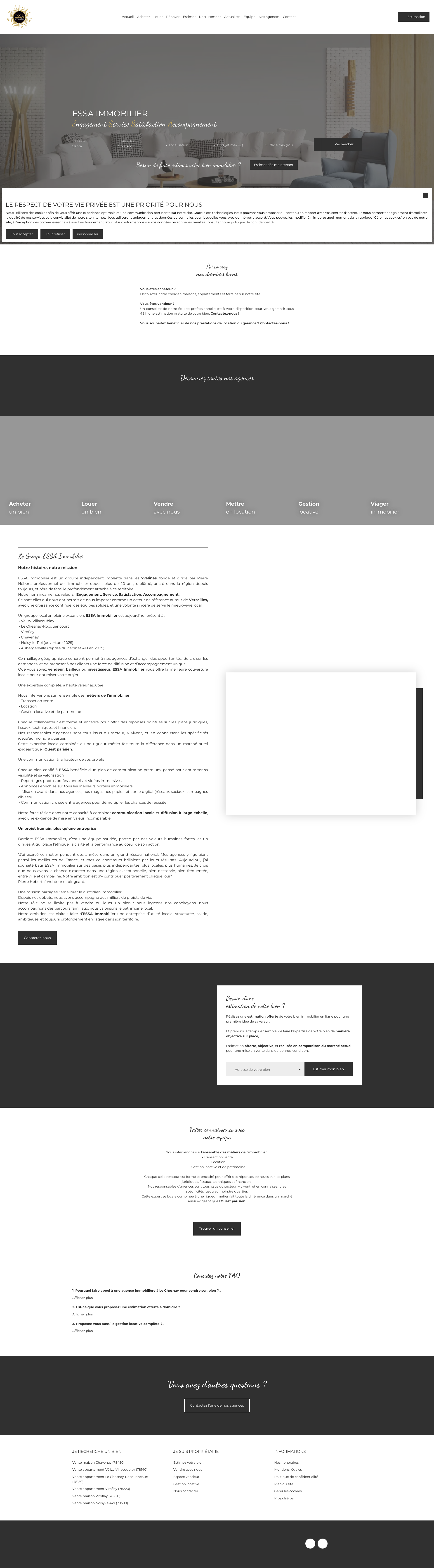Aperçu du site
