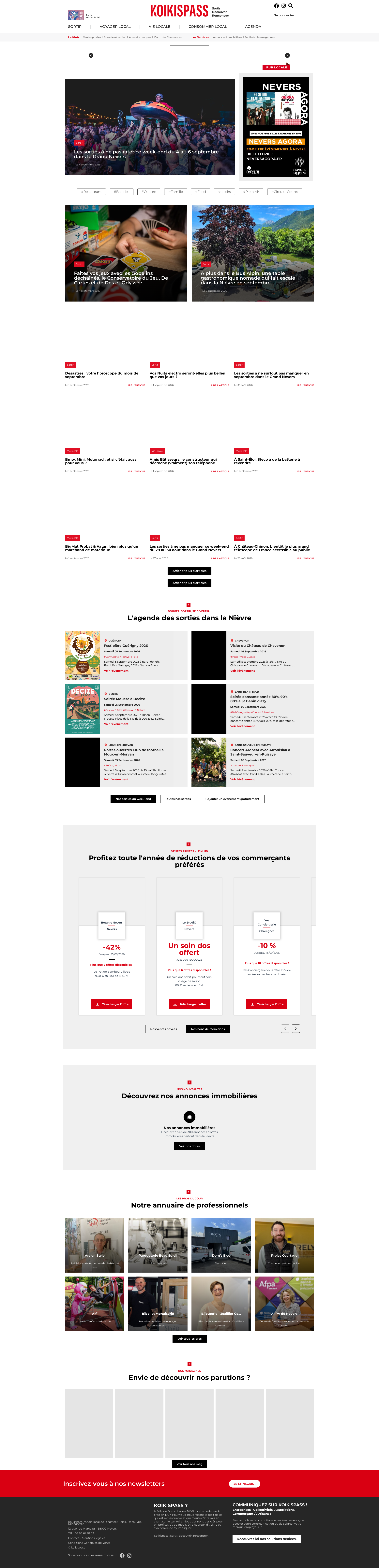 Aperçu du site