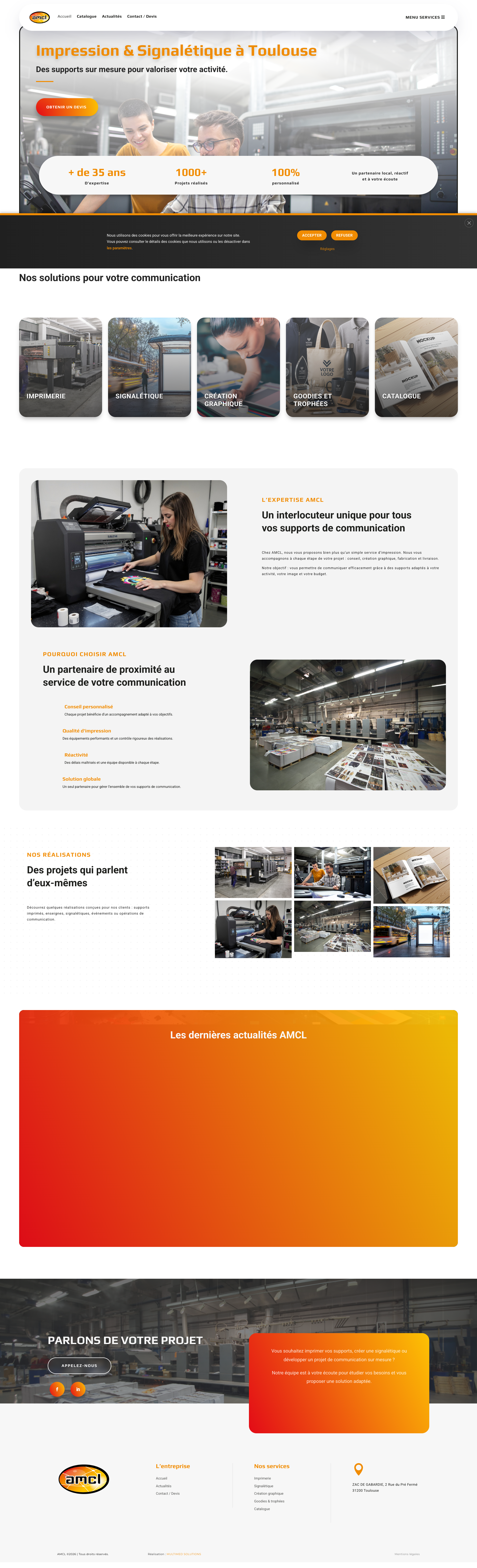 Aperçu du site