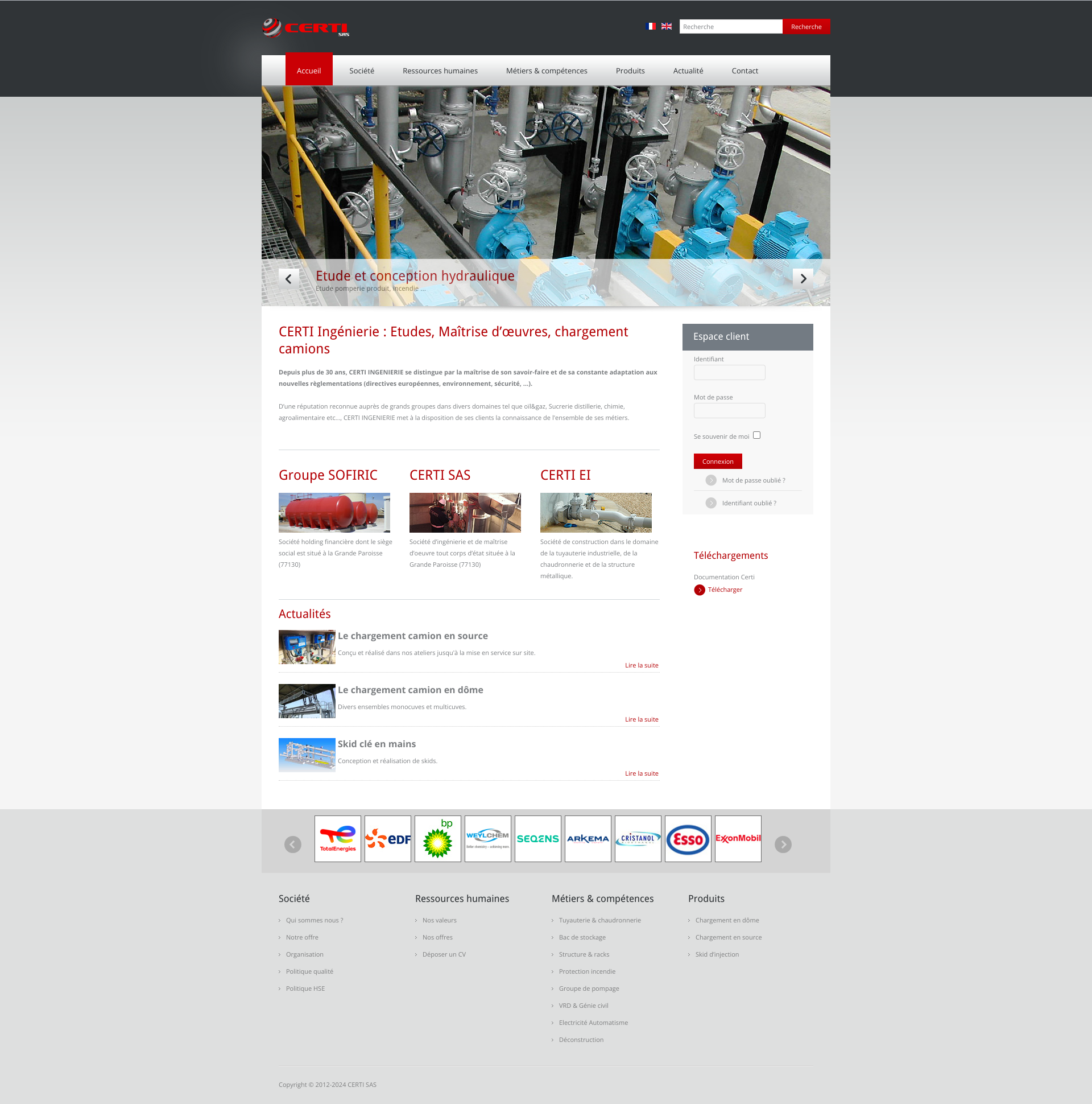 Aperçu du site