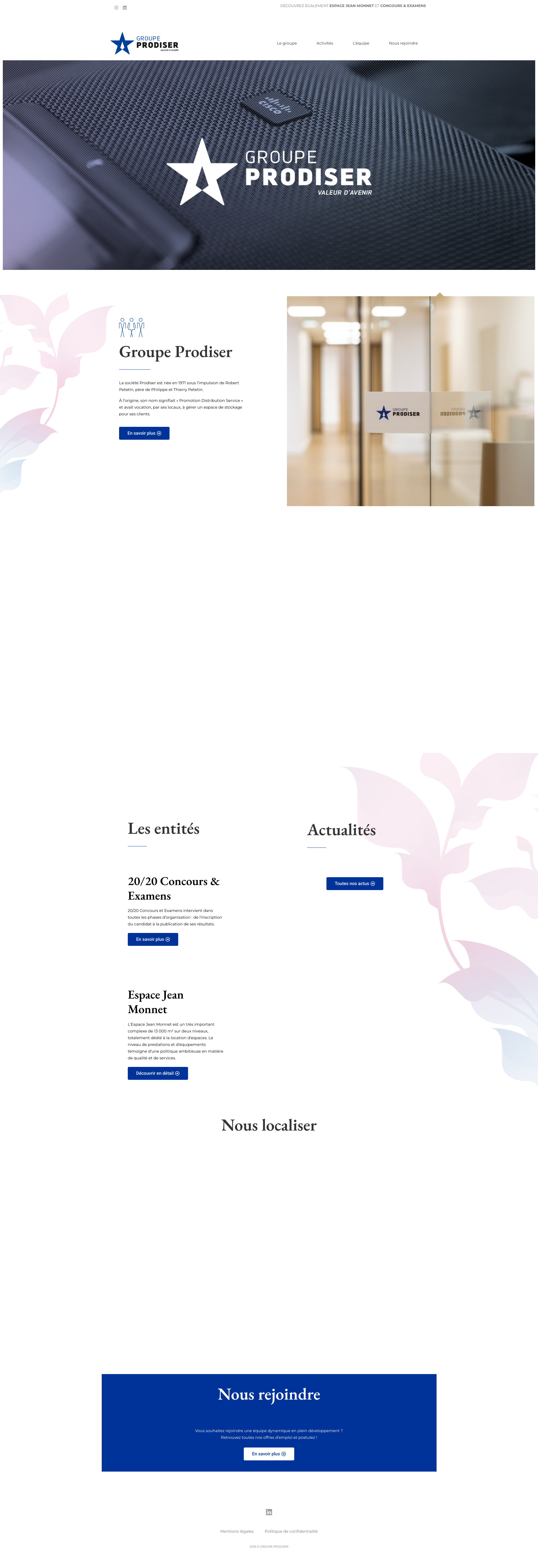 Aperçu du site