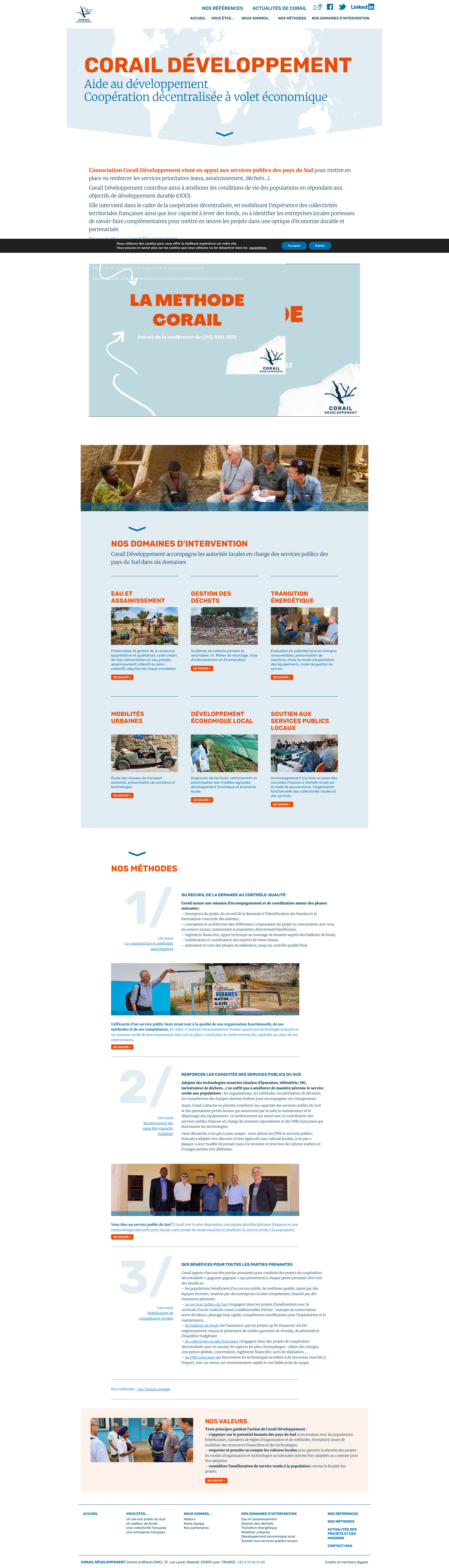 Aperçu du site